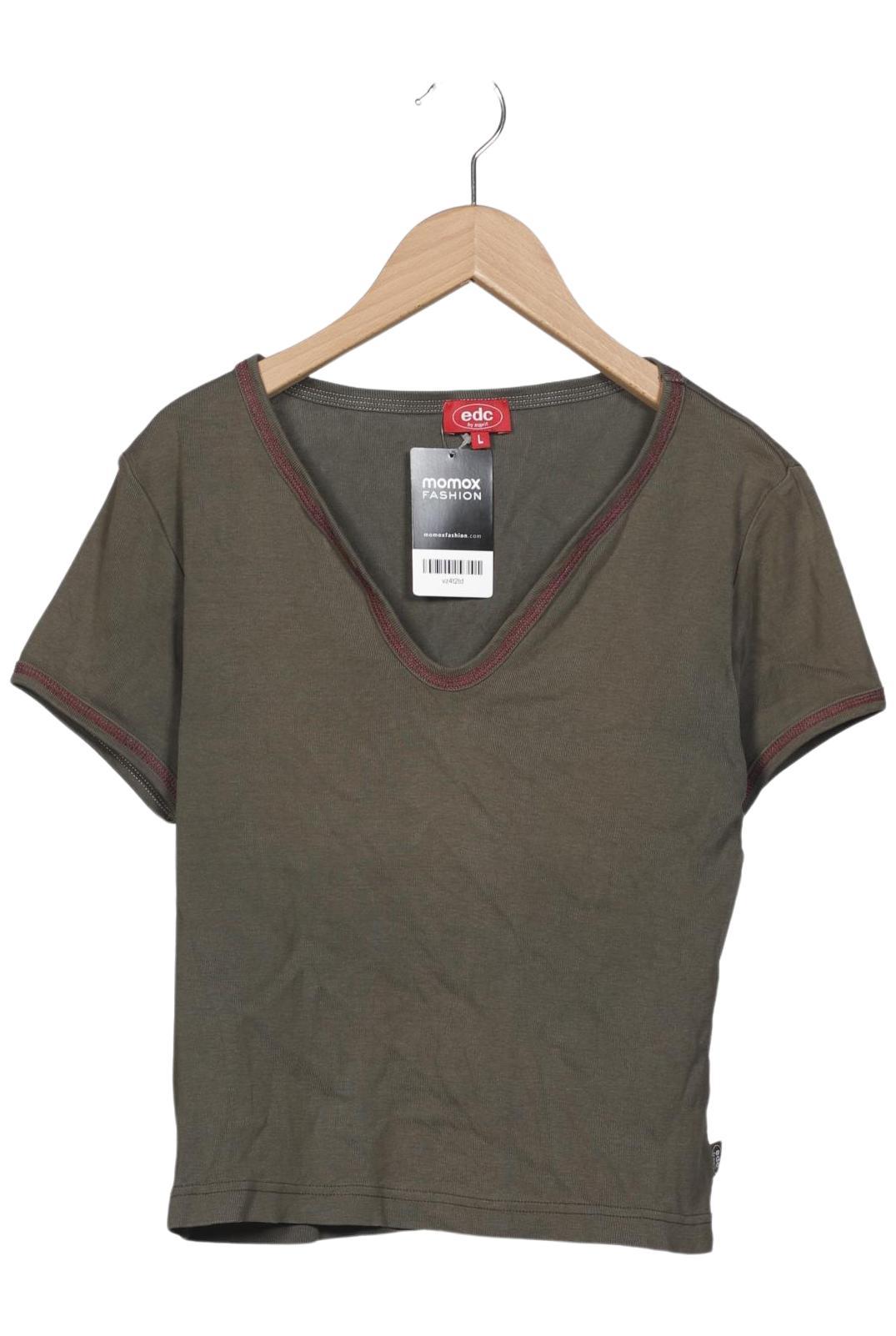 

edc by Esprit Damen T-Shirt, grün, Gr. 42