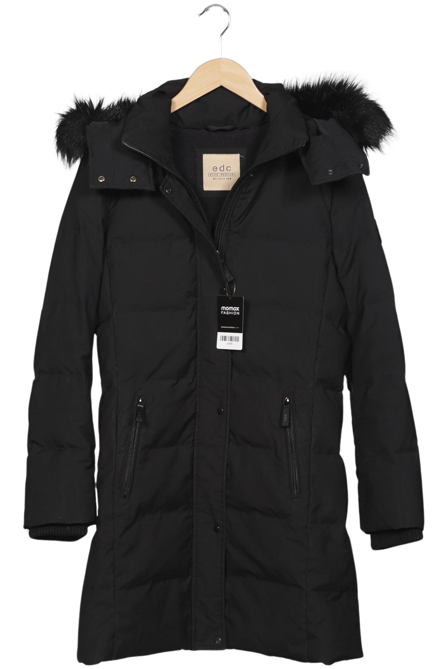 

edc by Esprit Damen Mantel, schwarz, Gr. 38