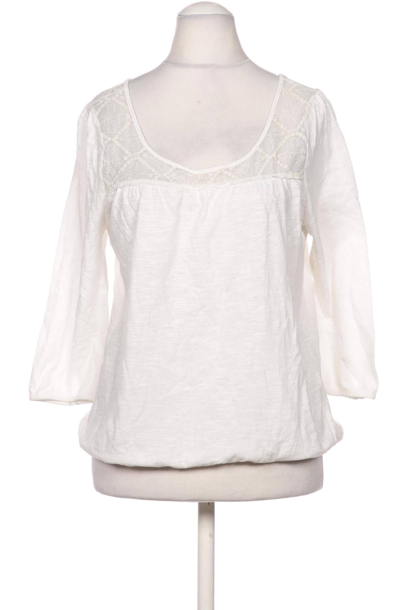 

edc by Esprit Damen Langarmshirt, weiß, Gr. 36