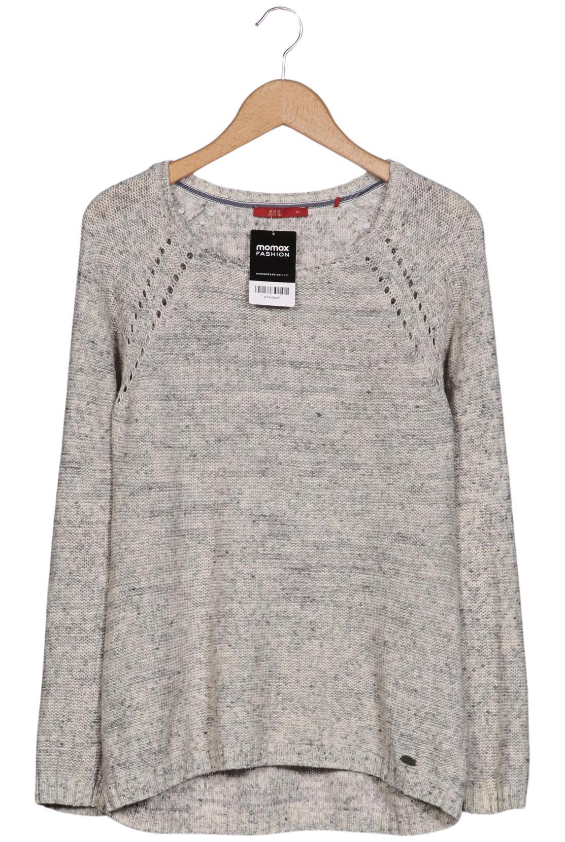 

edc by Esprit Damen Pullover, grau, Gr. 44