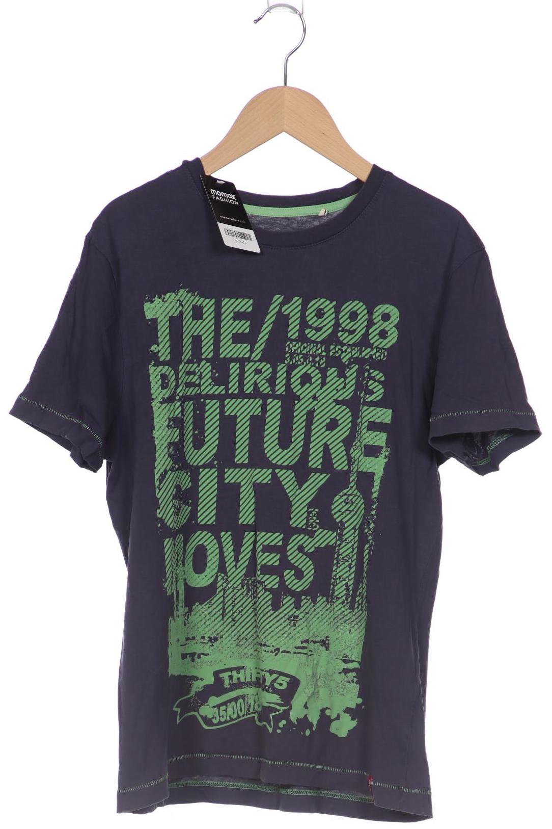 

edc by Esprit Herren T-Shirt, blau, Gr. 46