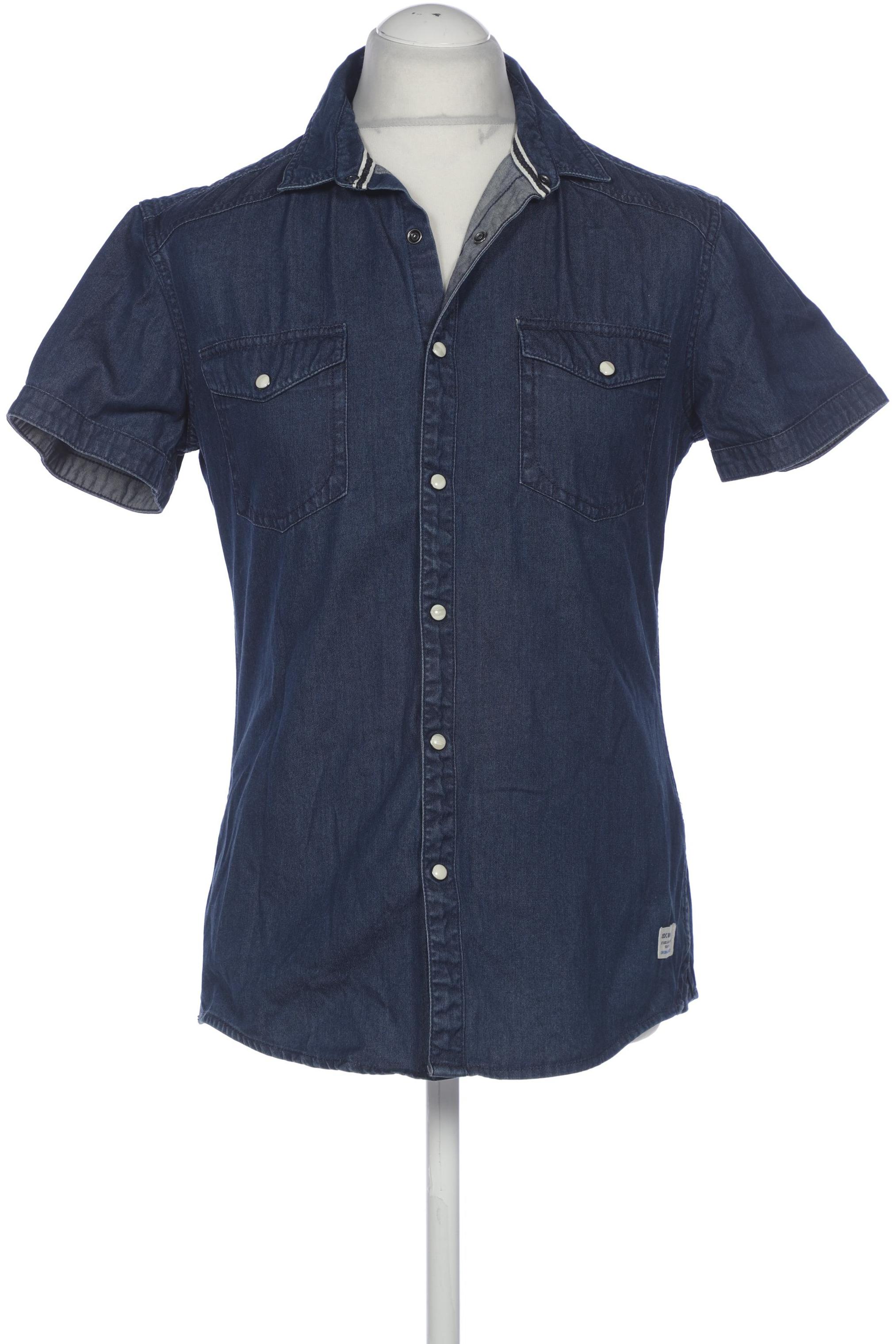 

edc by Esprit Herren Hemd, marineblau, Gr. 48