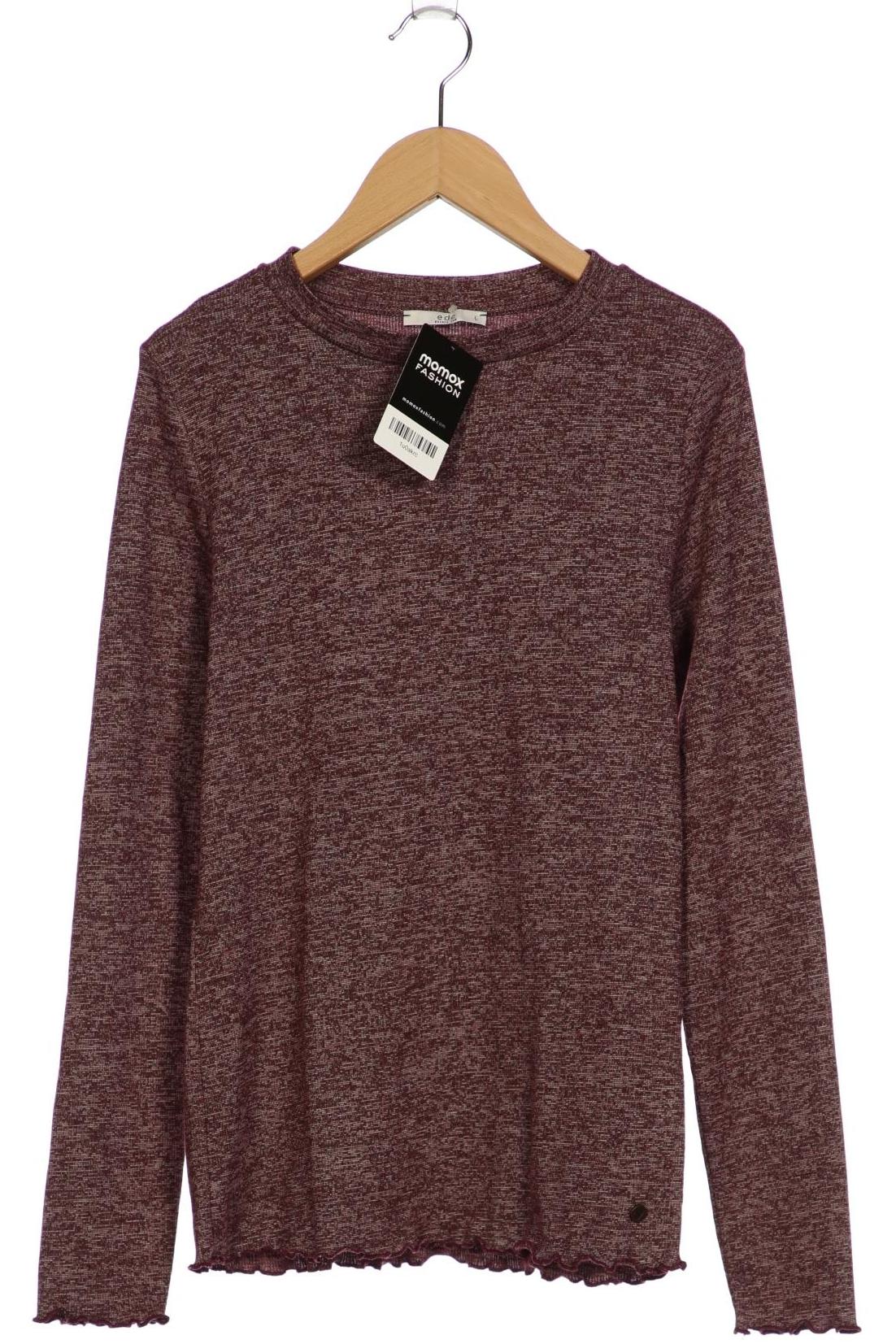 

edc by Esprit Damen Langarmshirt, bordeaux, Gr. 42