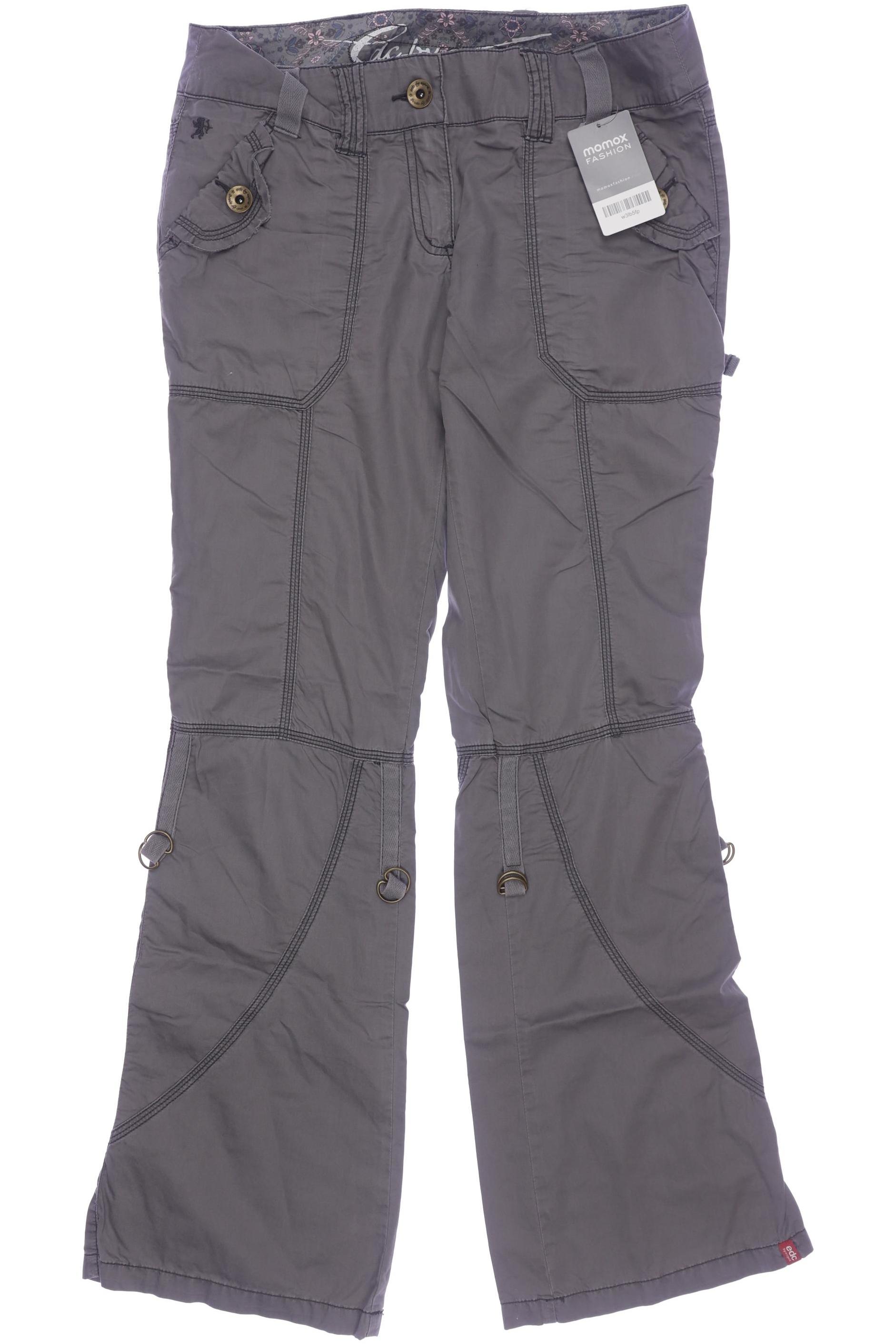 

edc by Esprit Damen Stoffhose, grau, Gr. 36