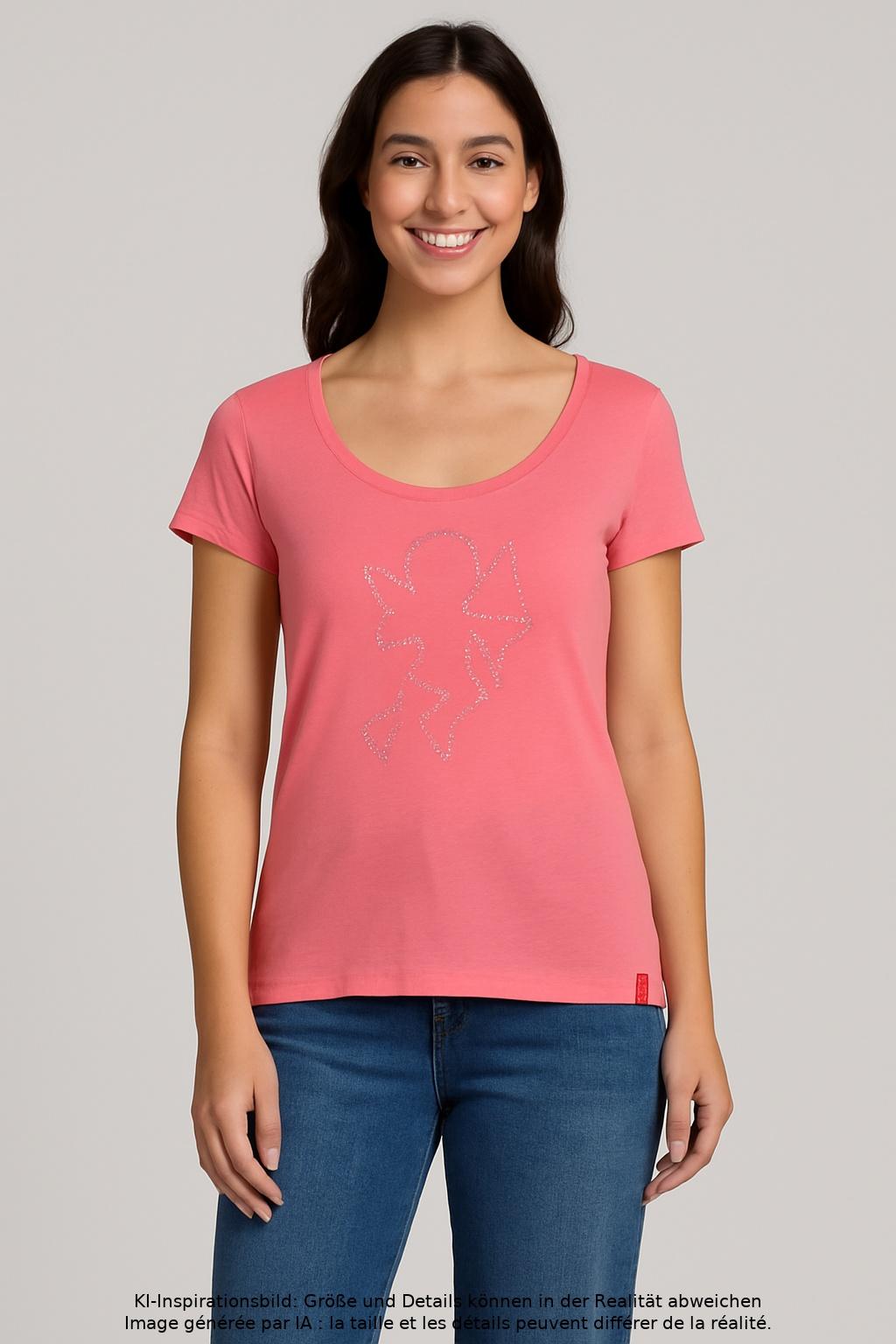 

edc by Esprit Damen T-Shirt, pink, Gr. 38
