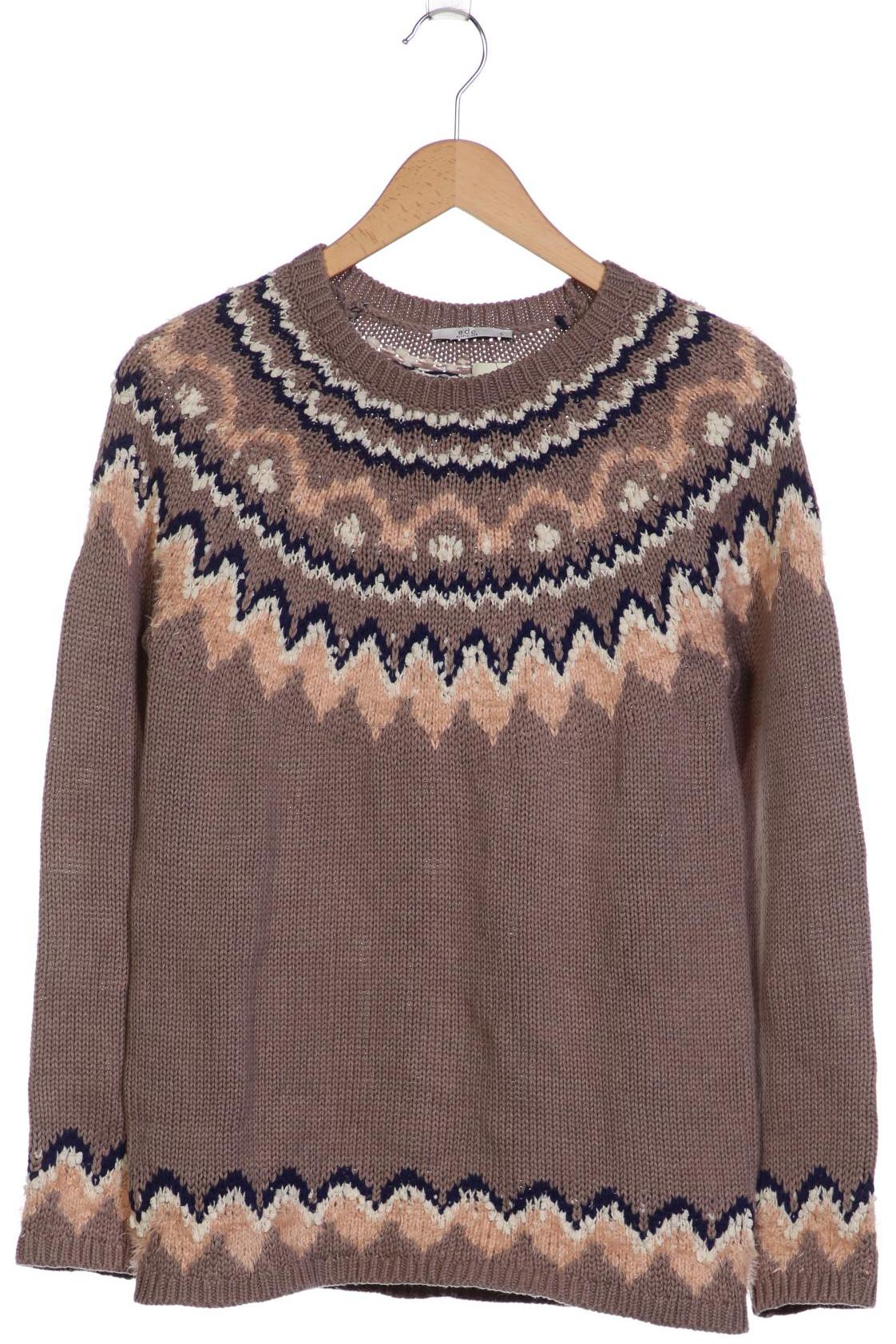 

edc by Esprit Damen Pullover, braun, Gr. 36
