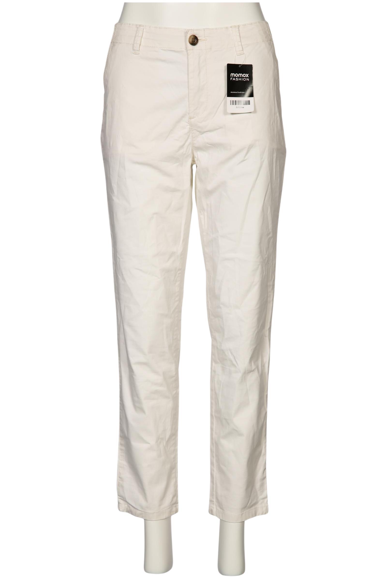 

edc by Esprit Damen Stoffhose, weiß, Gr. 38