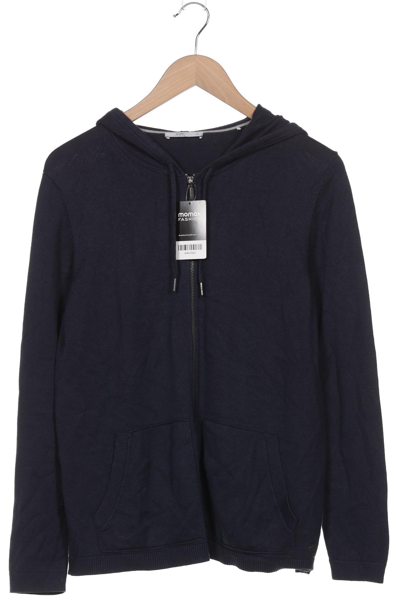 

edc by Esprit Damen Kapuzenpullover, marineblau, Gr. 44