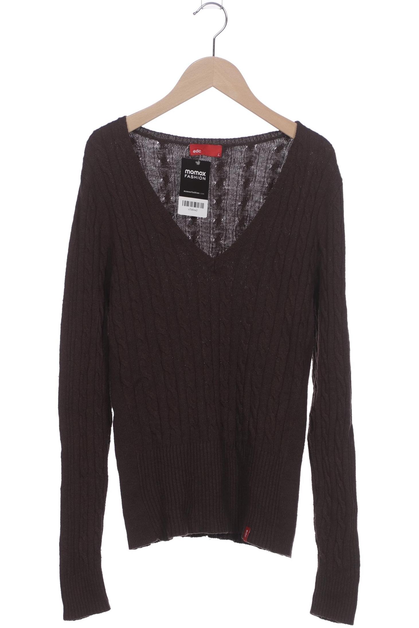 

edc by Esprit Damen Pullover, braun, Gr. 42