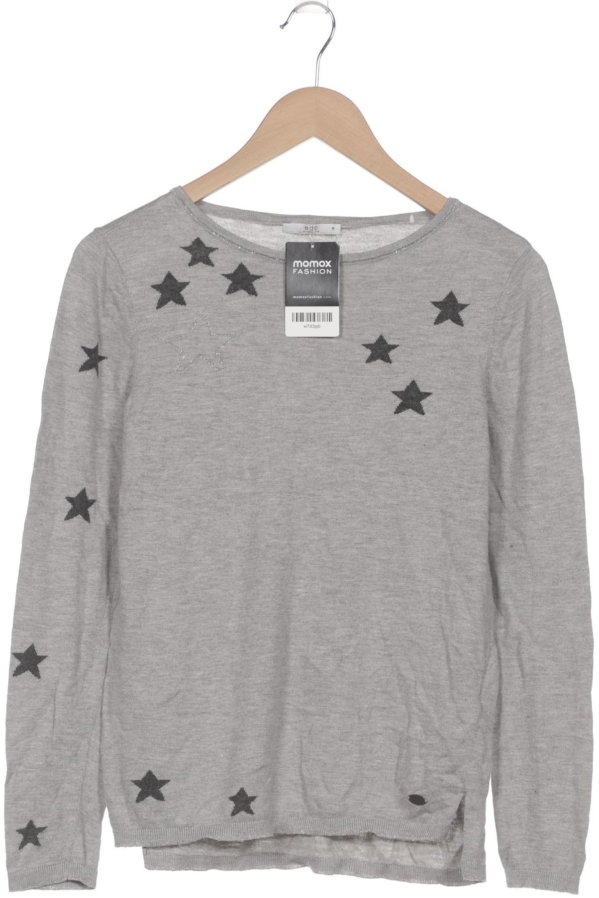

edc by Esprit Damen Langarmshirt, grau, Gr. 38