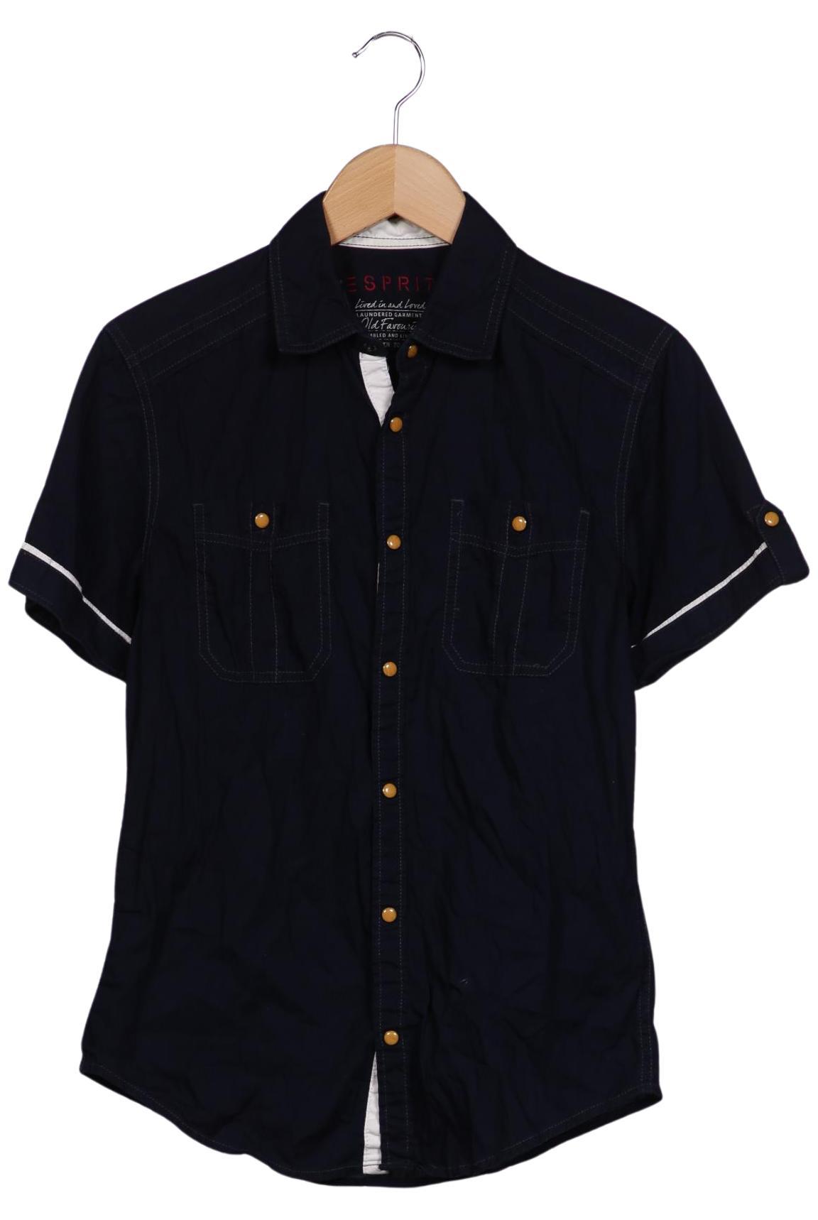 

edc by Esprit Herren Hemd, marineblau, Gr. 44