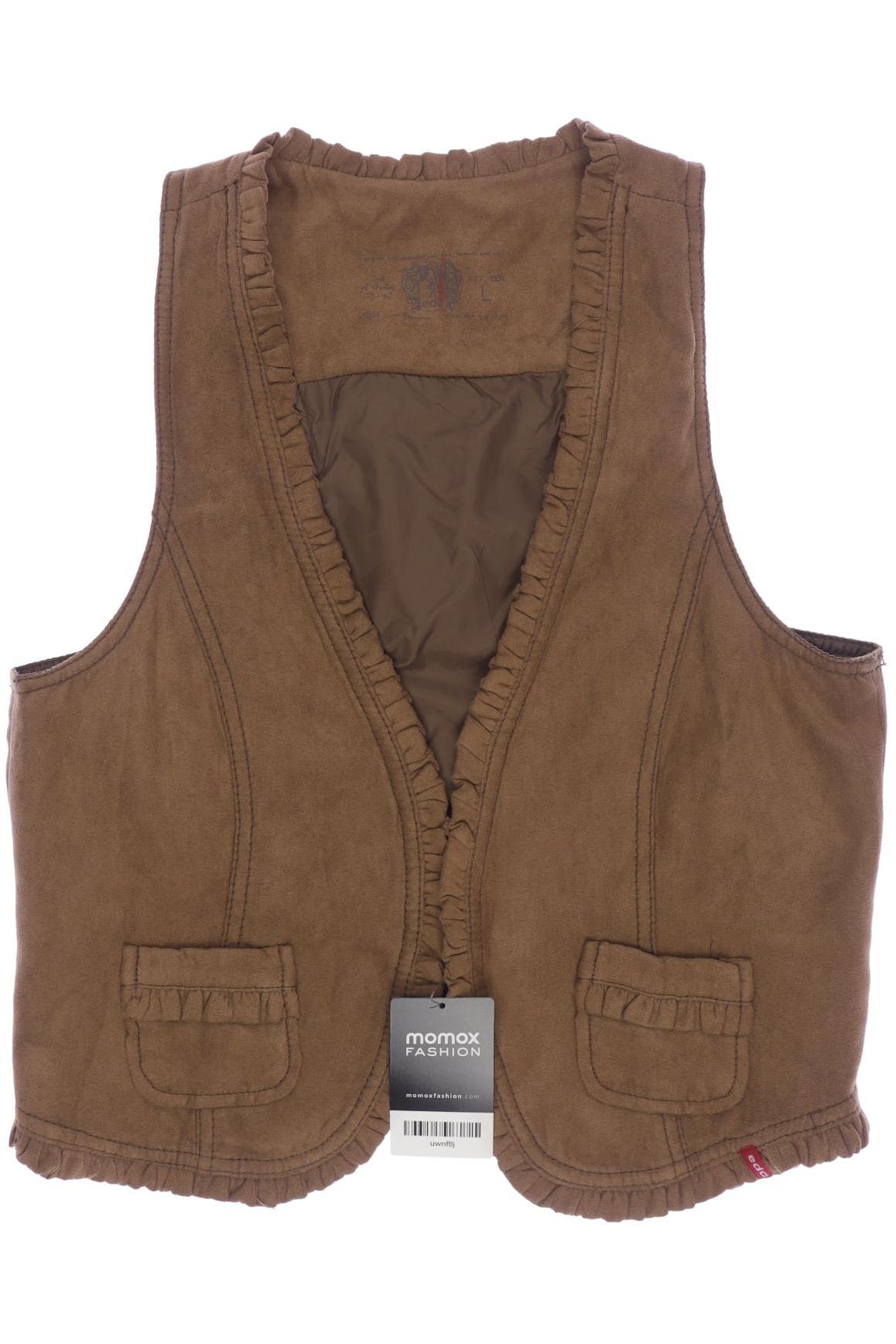 

edc by Esprit Damen Weste, braun, Gr. 42