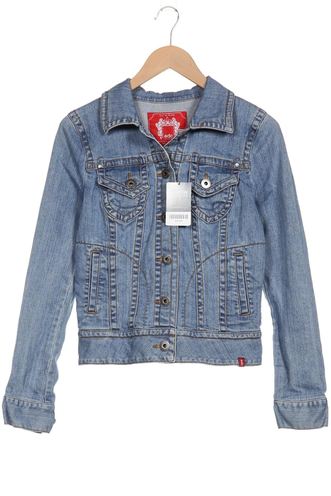 

edc by Esprit Damen Jacke, blau, Gr. 38
