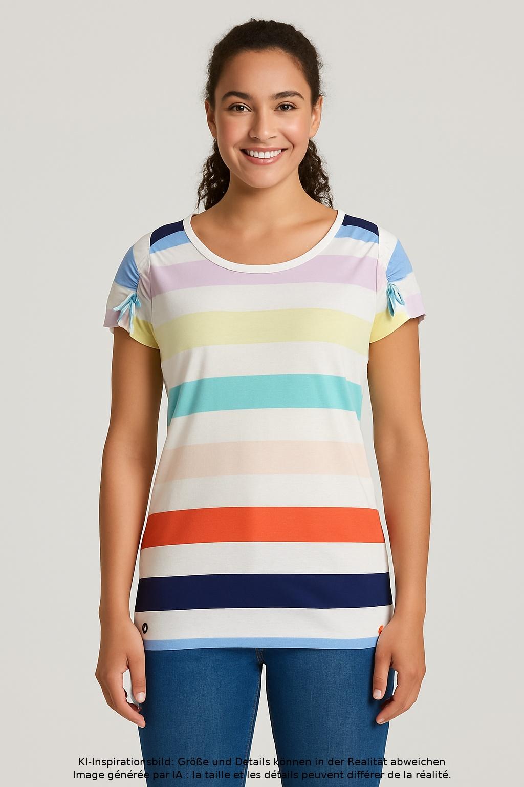 

edc by Esprit Damen T-Shirt, mehrfarbig, Gr. 36