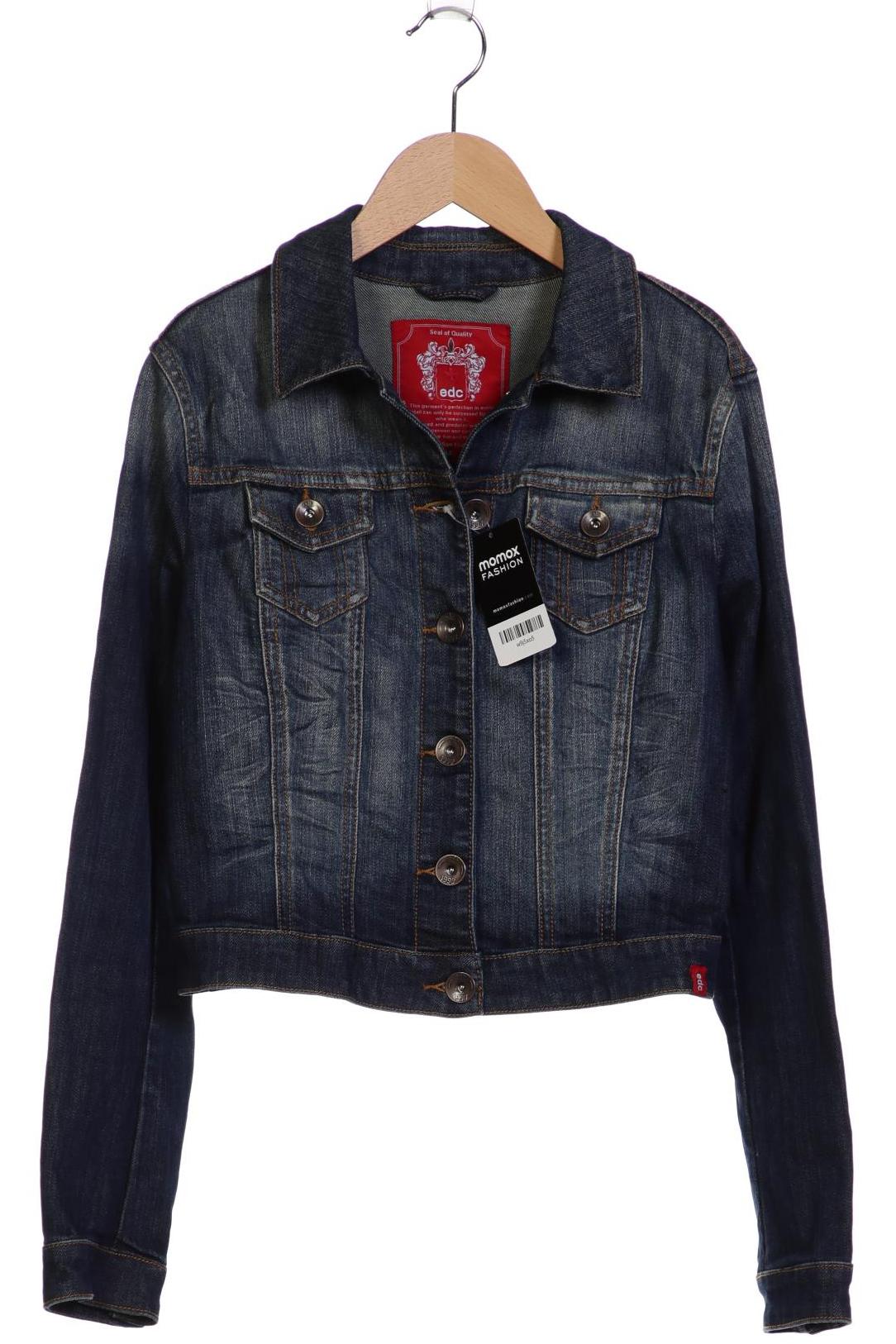 

edc by Esprit Damen Jacke, blau, Gr. 38