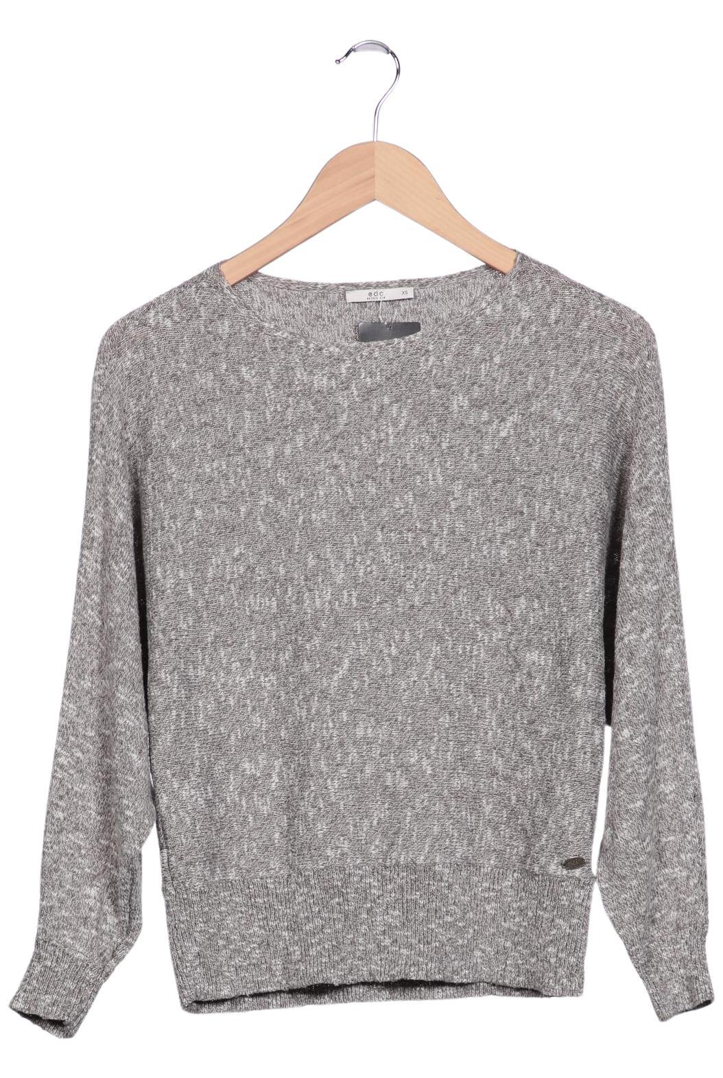 

edc by Esprit Damen Pullover, grau, Gr. 34