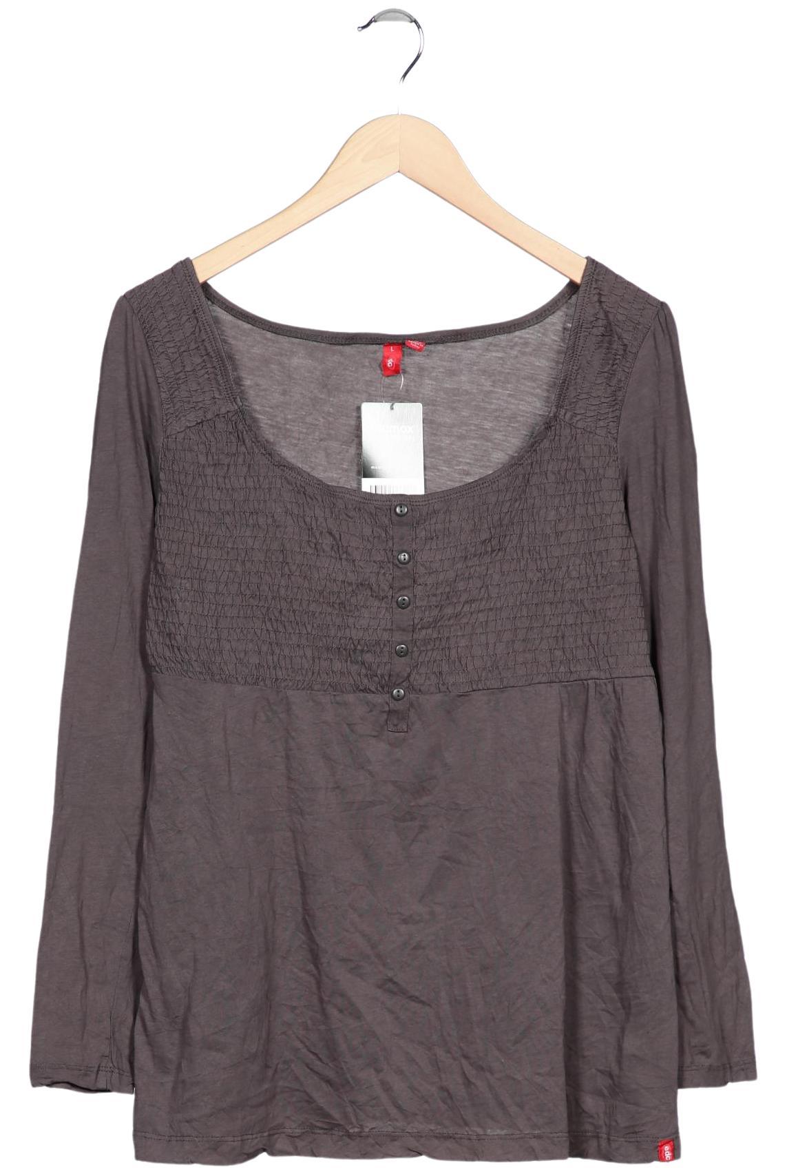 

edc by Esprit Damen Langarmshirt, grau, Gr. 42