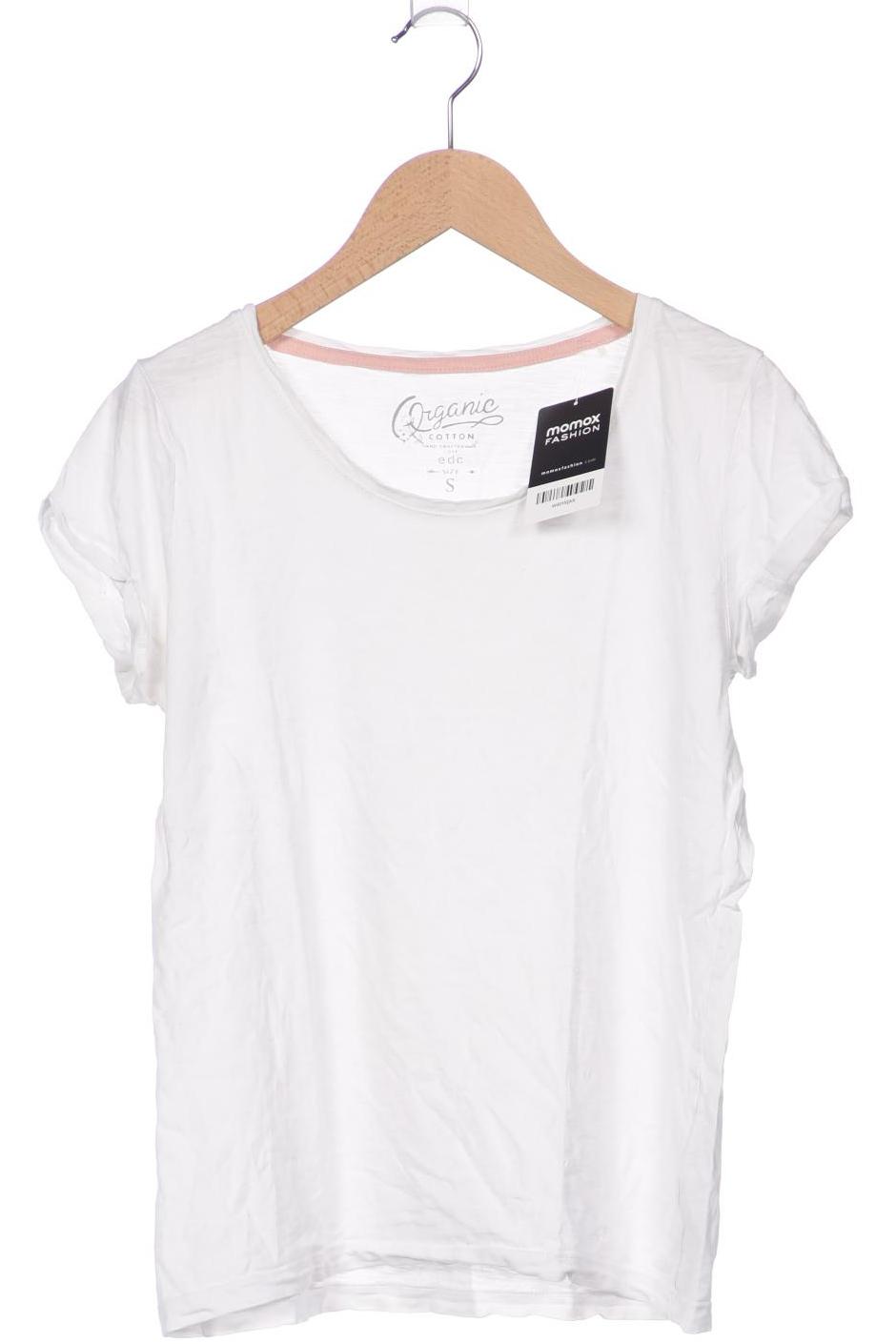 

edc by Esprit Damen T-Shirt, weiß, Gr. 36