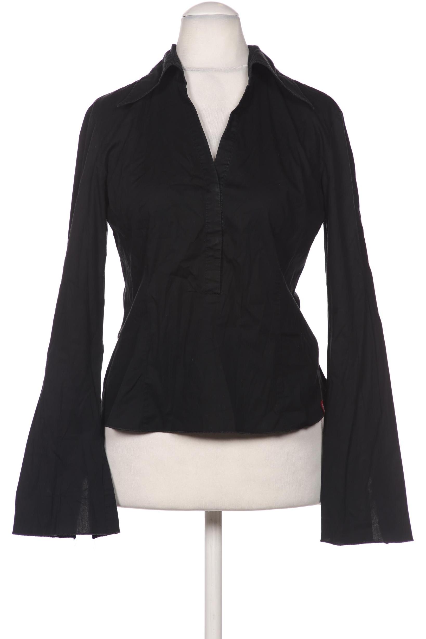

edc by Esprit Damen Bluse, schwarz, Gr. 38