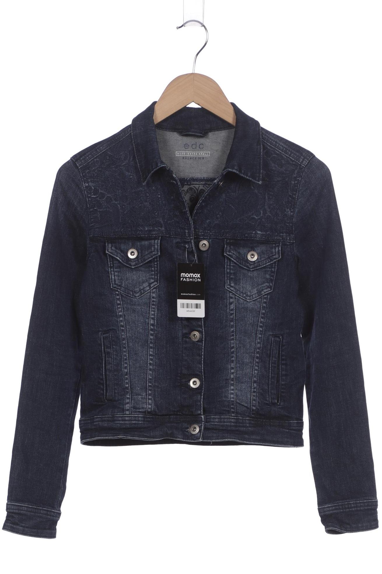 

edc by Esprit Damen Jacke, marineblau, Gr. 34
