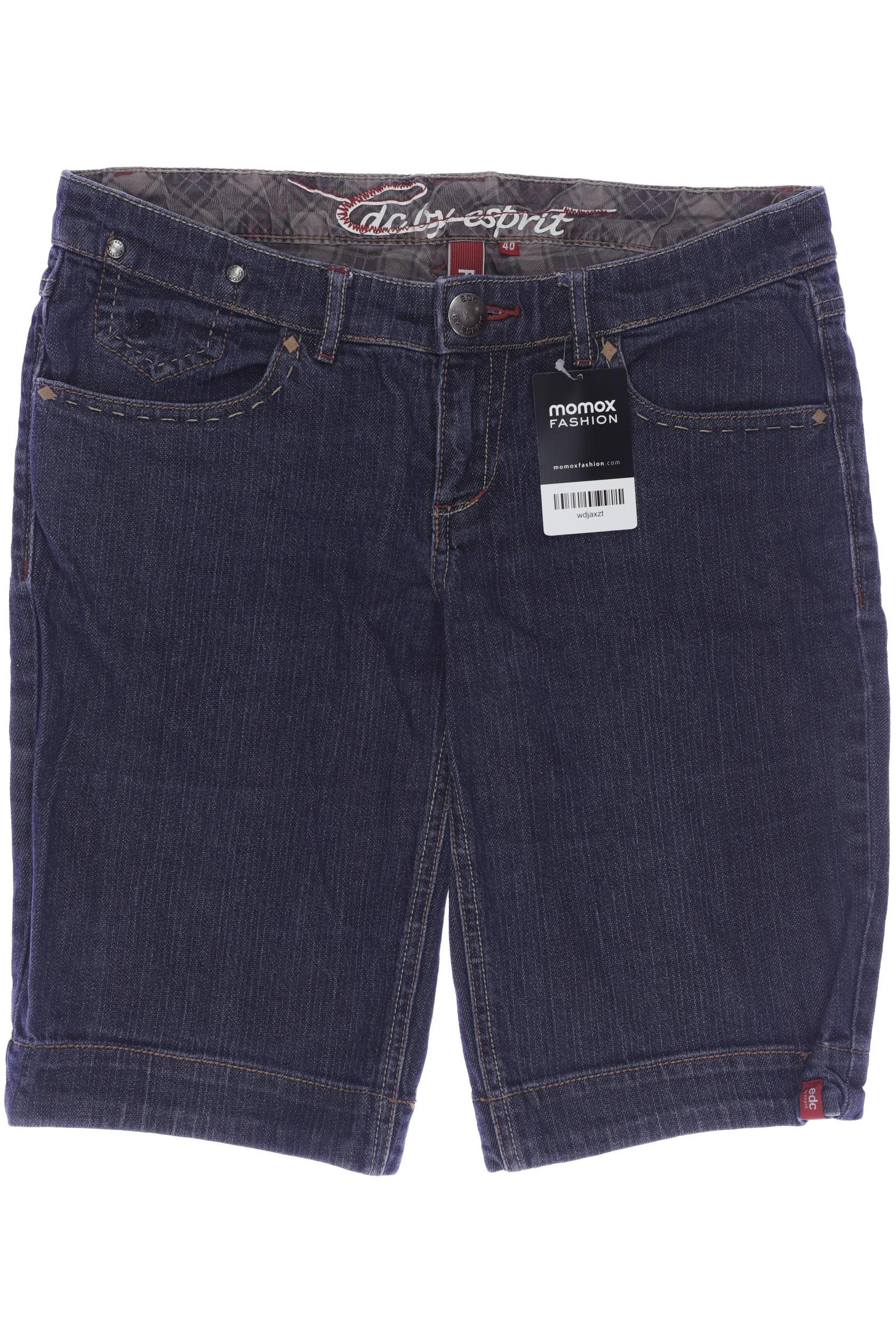 

edc by Esprit Damen Shorts, blau, Gr. 40