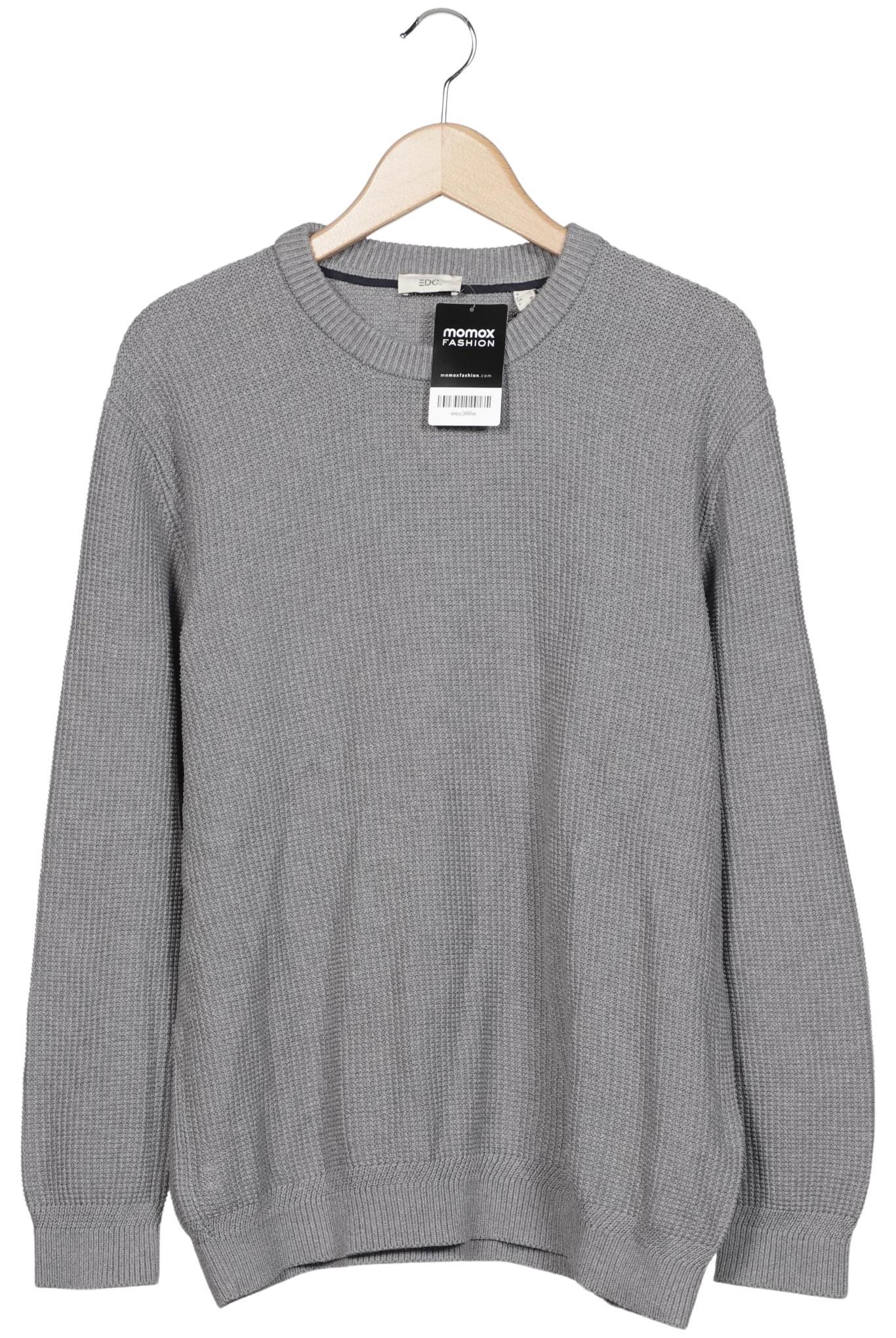 

edc by Esprit Herren Pullover, grau, Gr. 52
