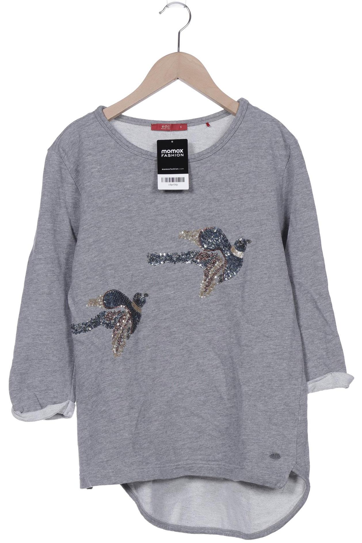 

edc by Esprit Damen Sweatshirt, grau, Gr. 36