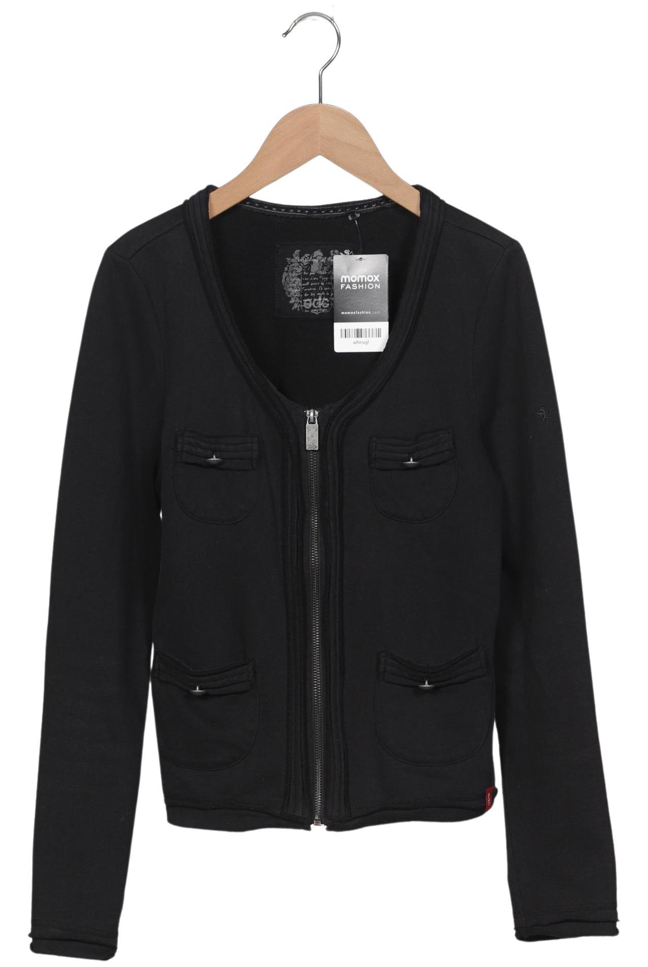 

edc by Esprit Damen Strickjacke, schwarz, Gr. 36