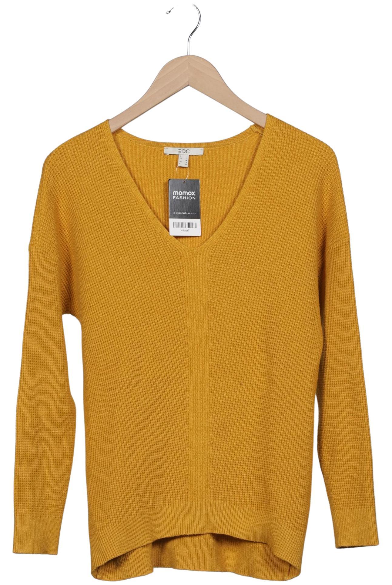 

edc by Esprit Damen Pullover, gelb, Gr. 36