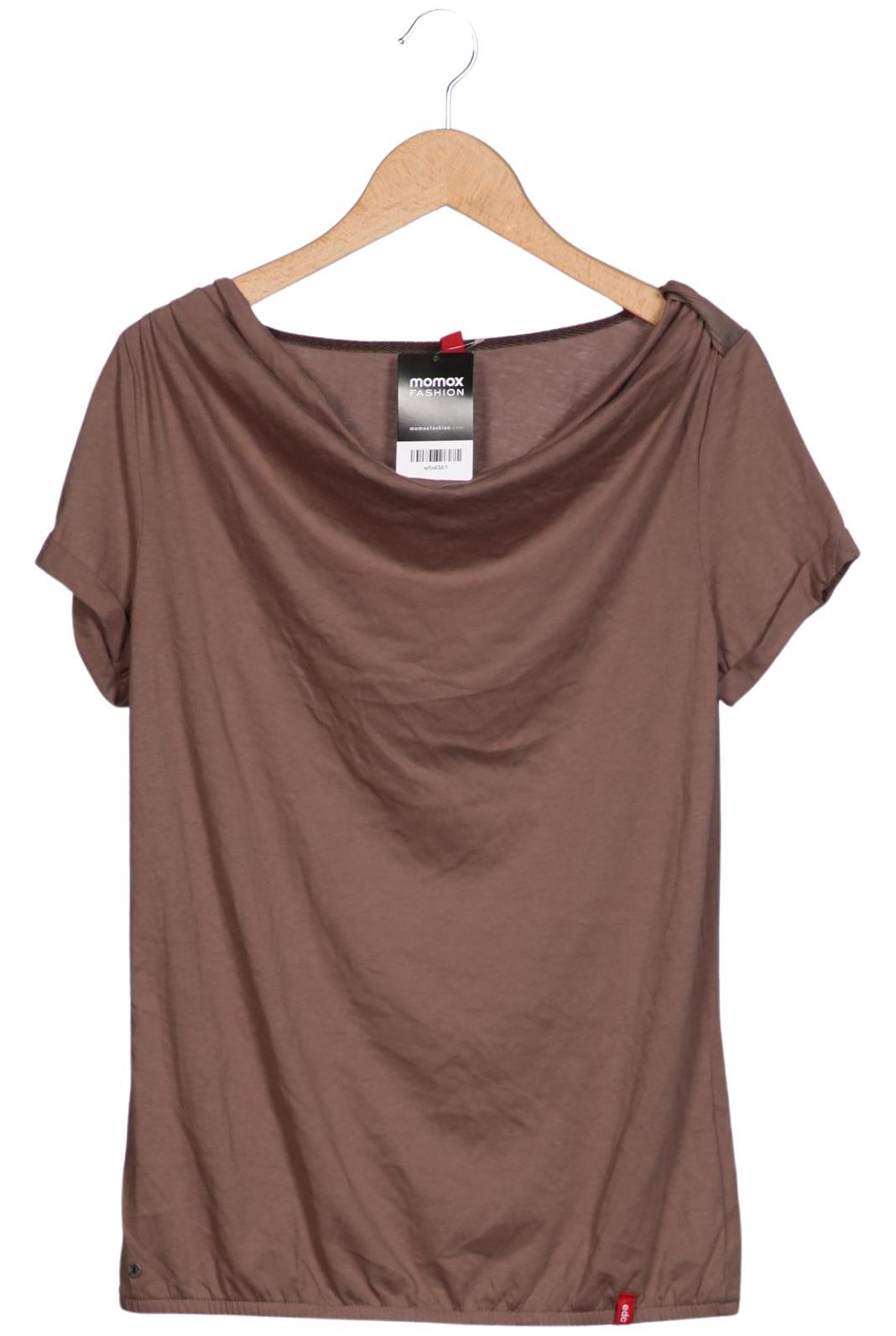 

edc by Esprit Damen T-Shirt, braun, Gr. 42