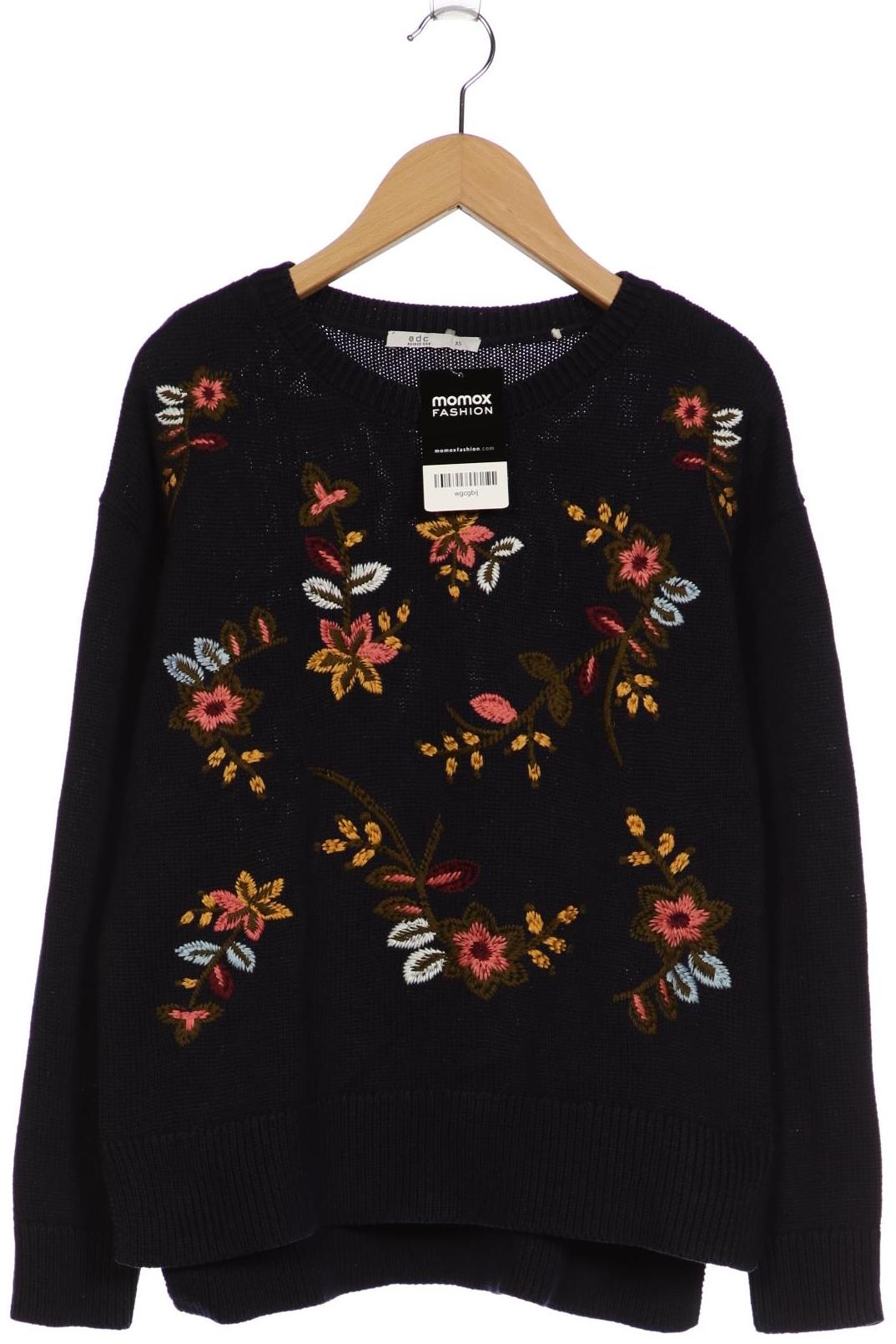 

edc by Esprit Damen Pullover, marineblau, Gr. 34