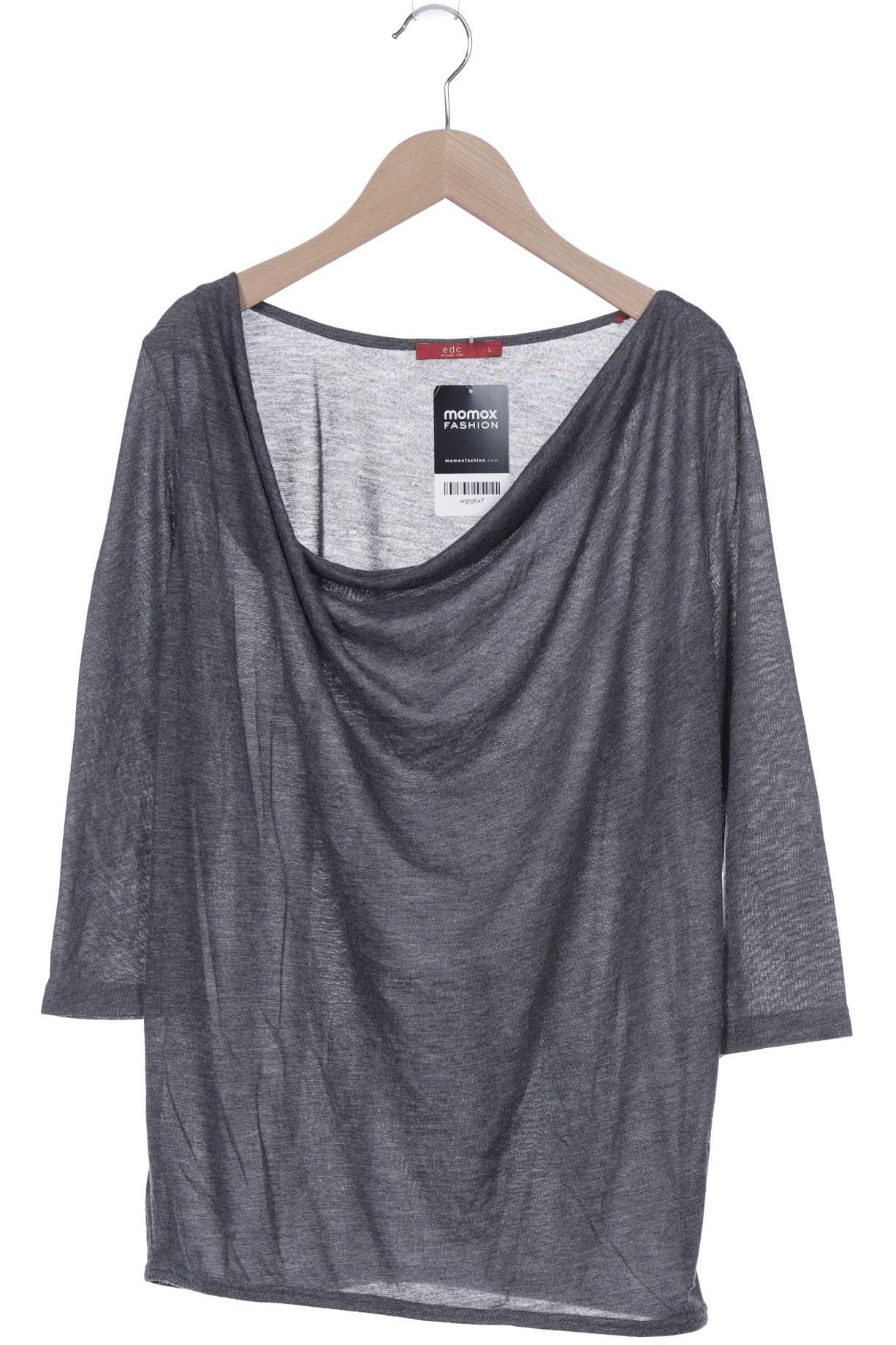 

edc by Esprit Damen Langarmshirt, grau, Gr. 42