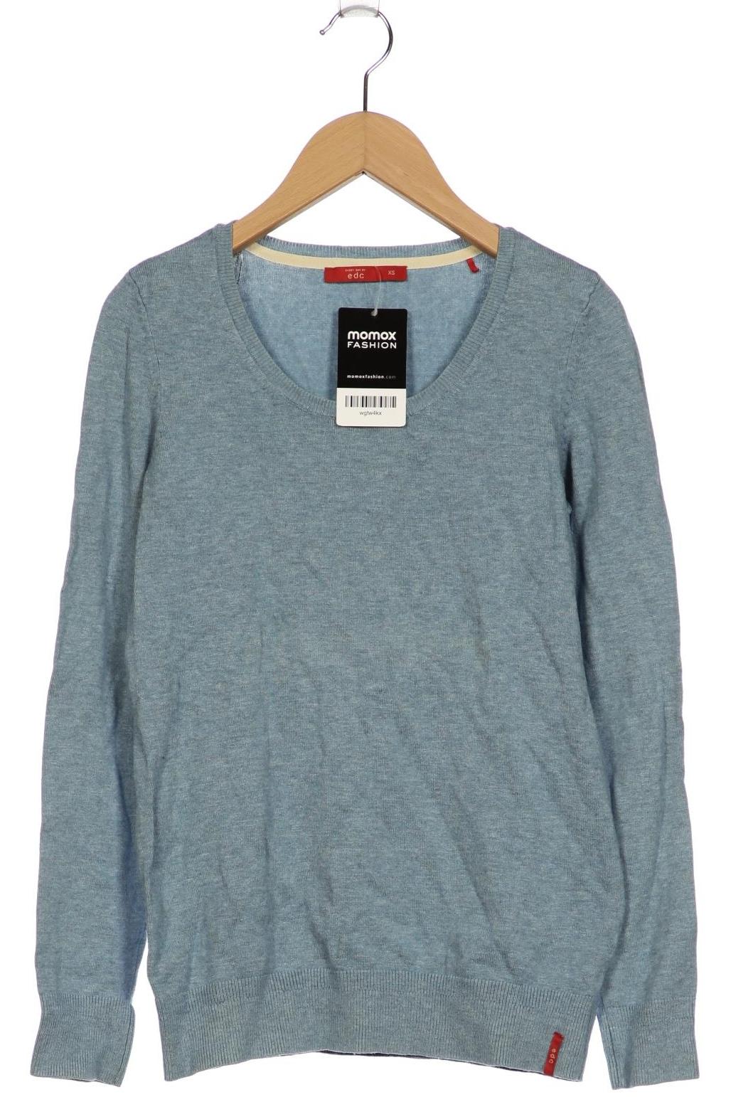 

edc by Esprit Damen Pullover, blau, Gr. 34