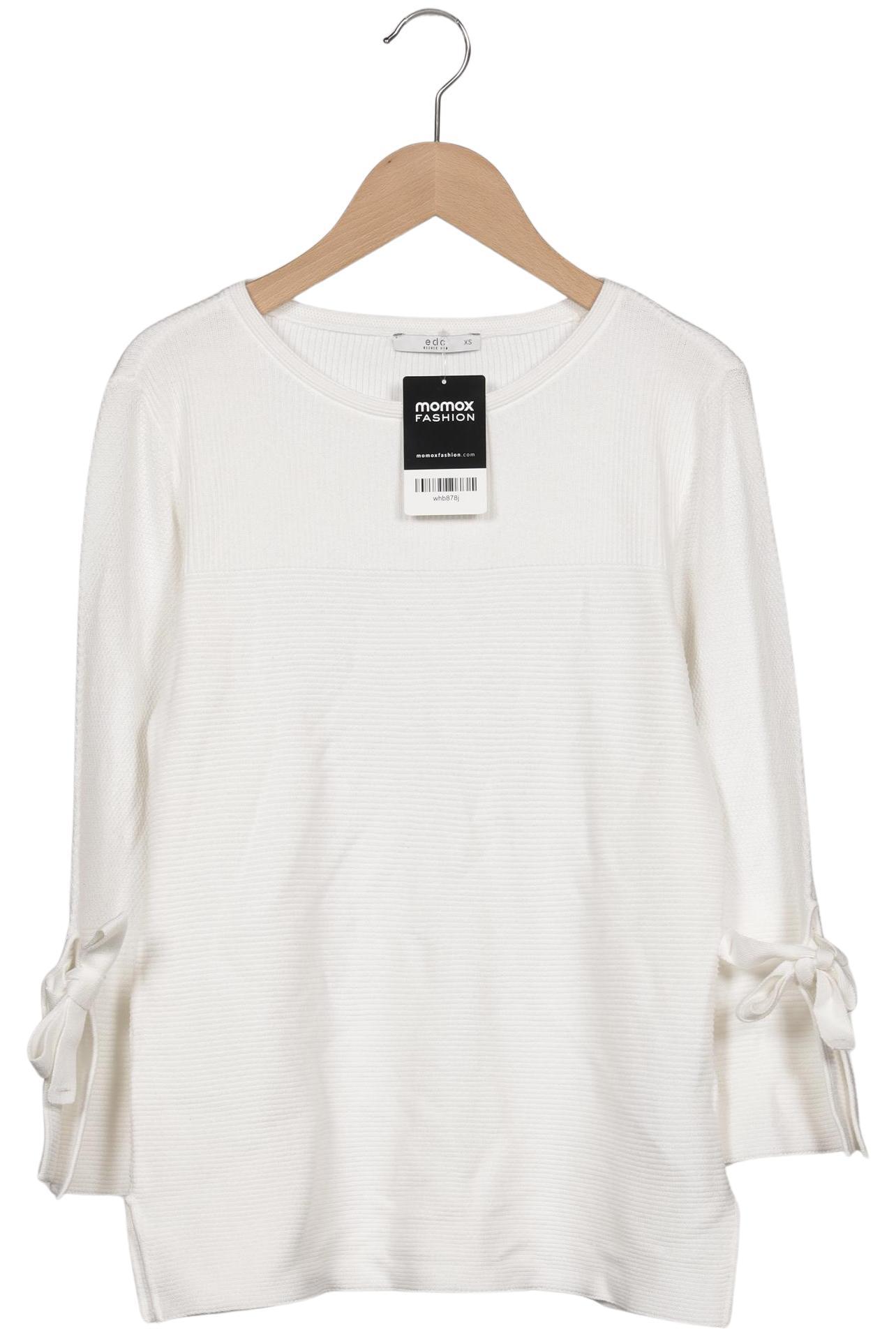 

edc by Esprit Damen Pullover, weiß, Gr. 34