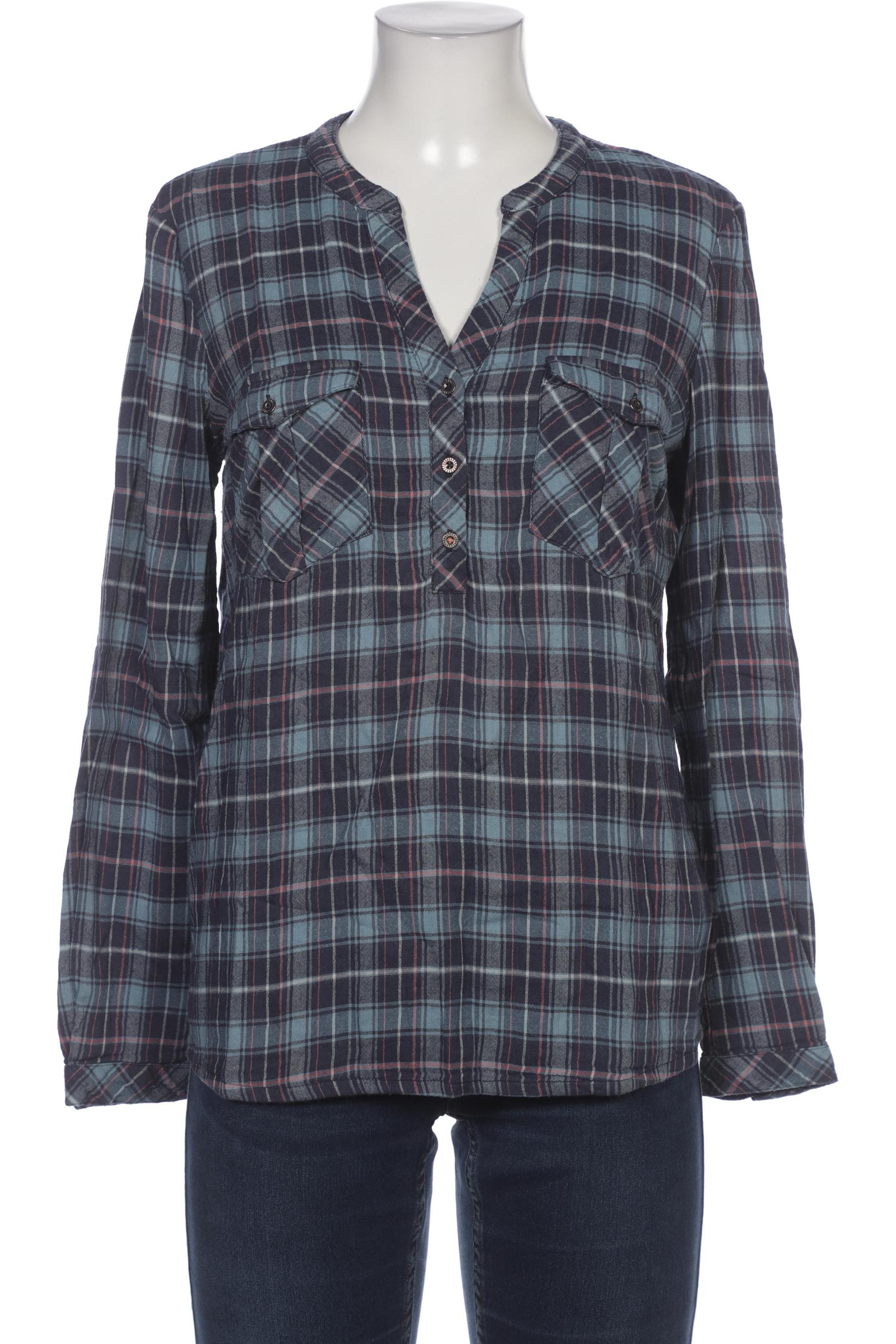

edc by Esprit Damen Bluse, blau, Gr. 38