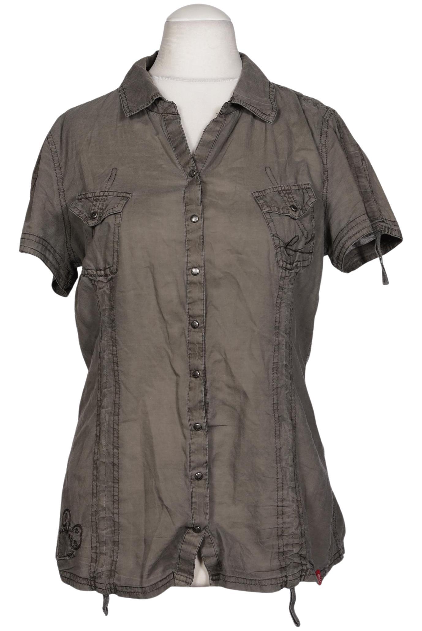 

edc by Esprit Damen Bluse, grau, Gr. 38