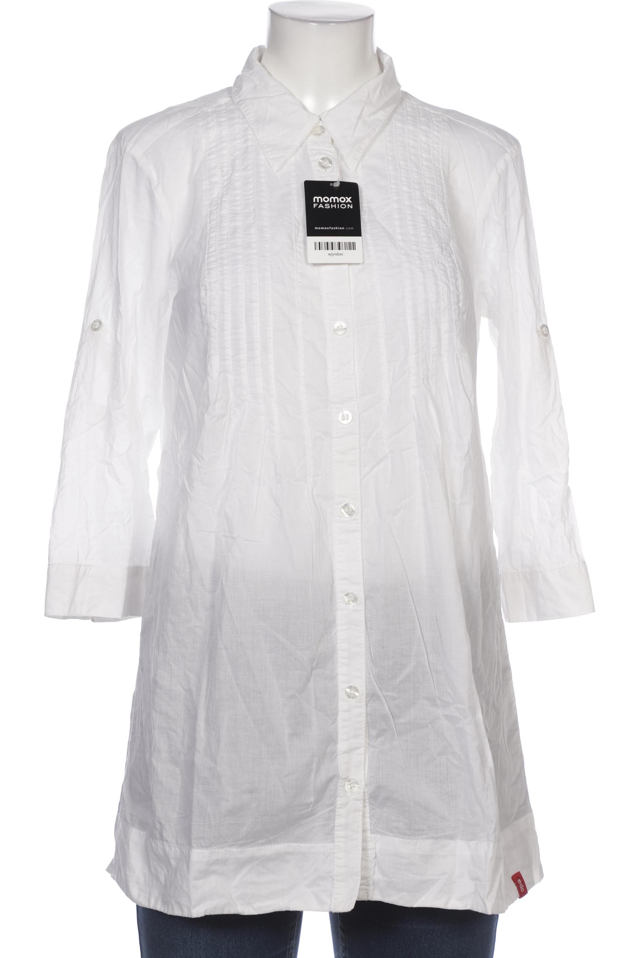 

edc by Esprit Damen Bluse, weiß, Gr. 38