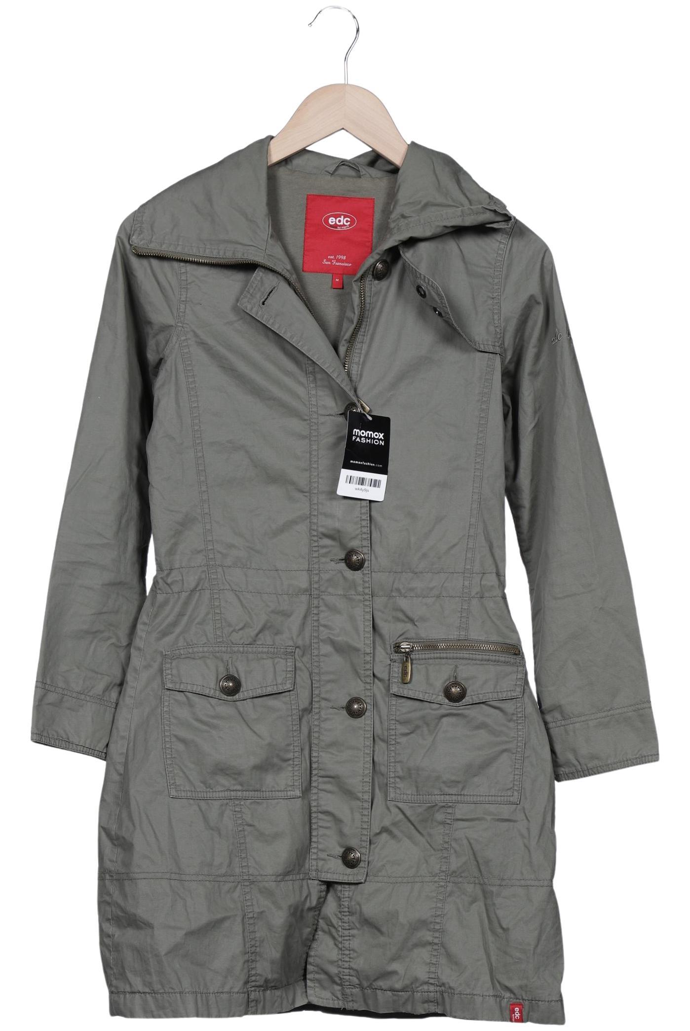 

edc by Esprit Damen Mantel, grün, Gr. 38