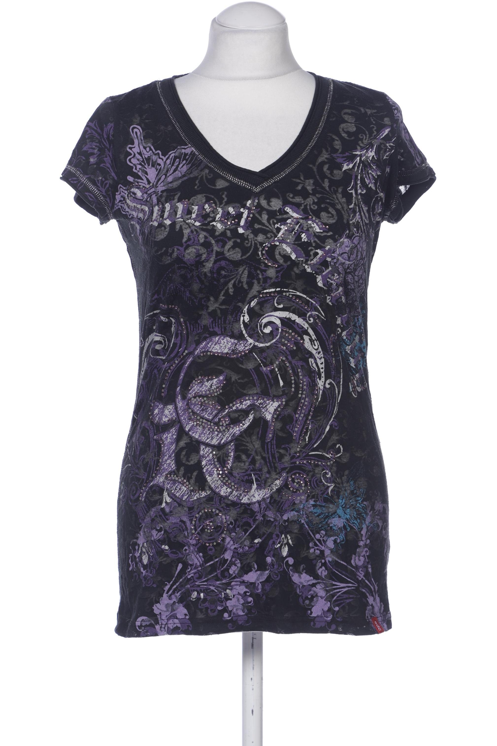 

edc by Esprit Damen T-Shirt, schwarz, Gr. 38