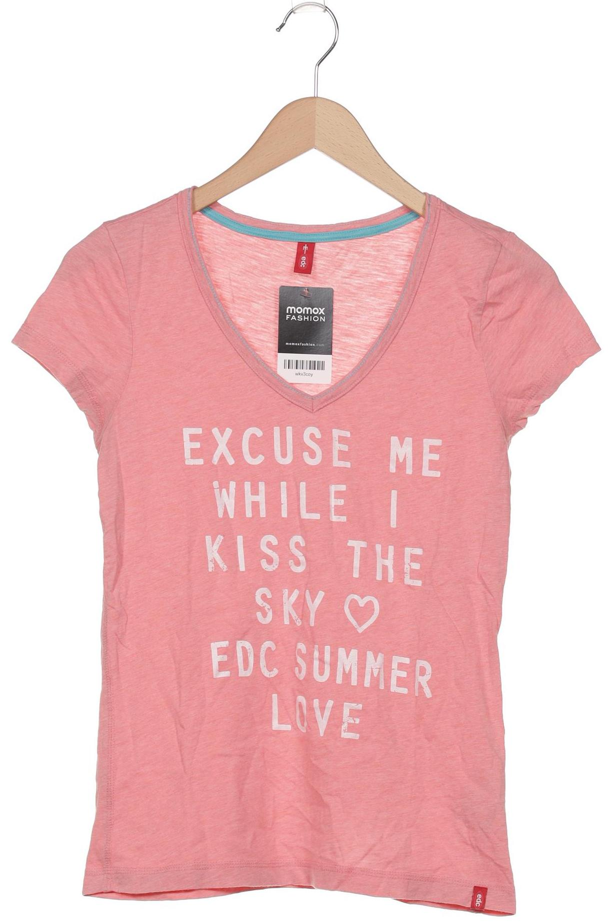 

edc by Esprit Damen T-Shirt, pink, Gr. 38