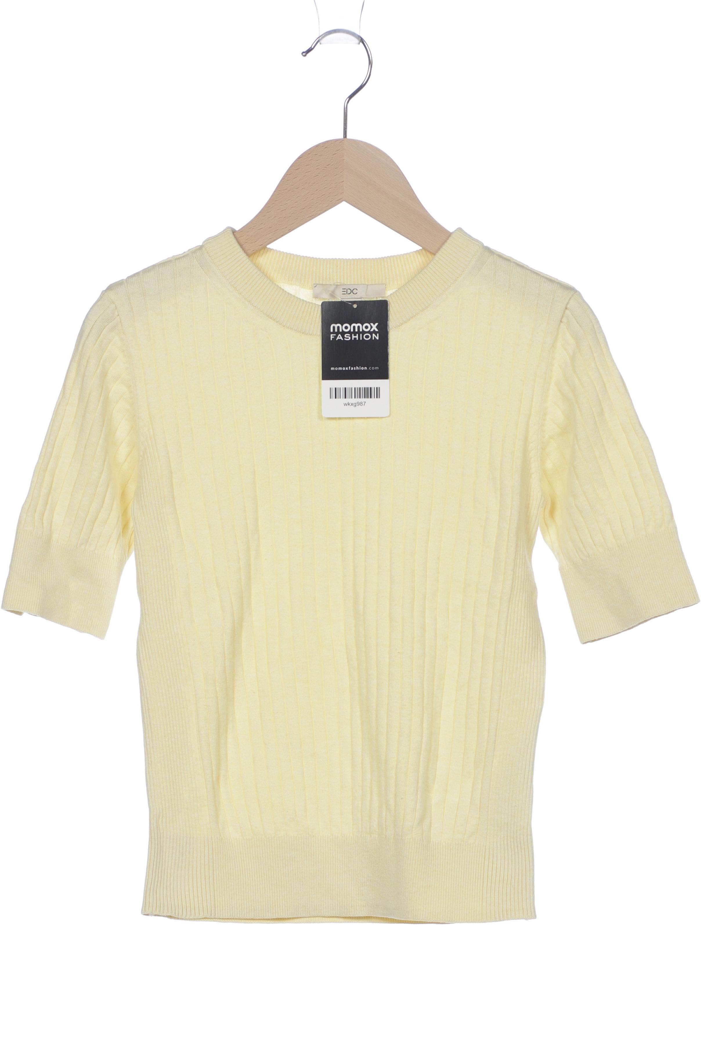 

edc by Esprit Damen Pullover, gelb, Gr. 34