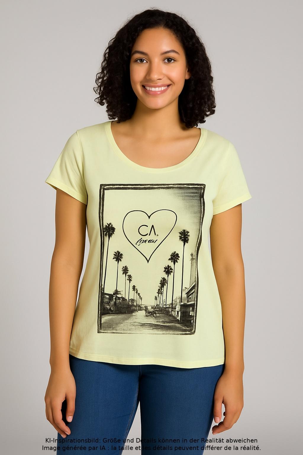 

edc by Esprit Damen T-Shirt, hellgrün, Gr. 42