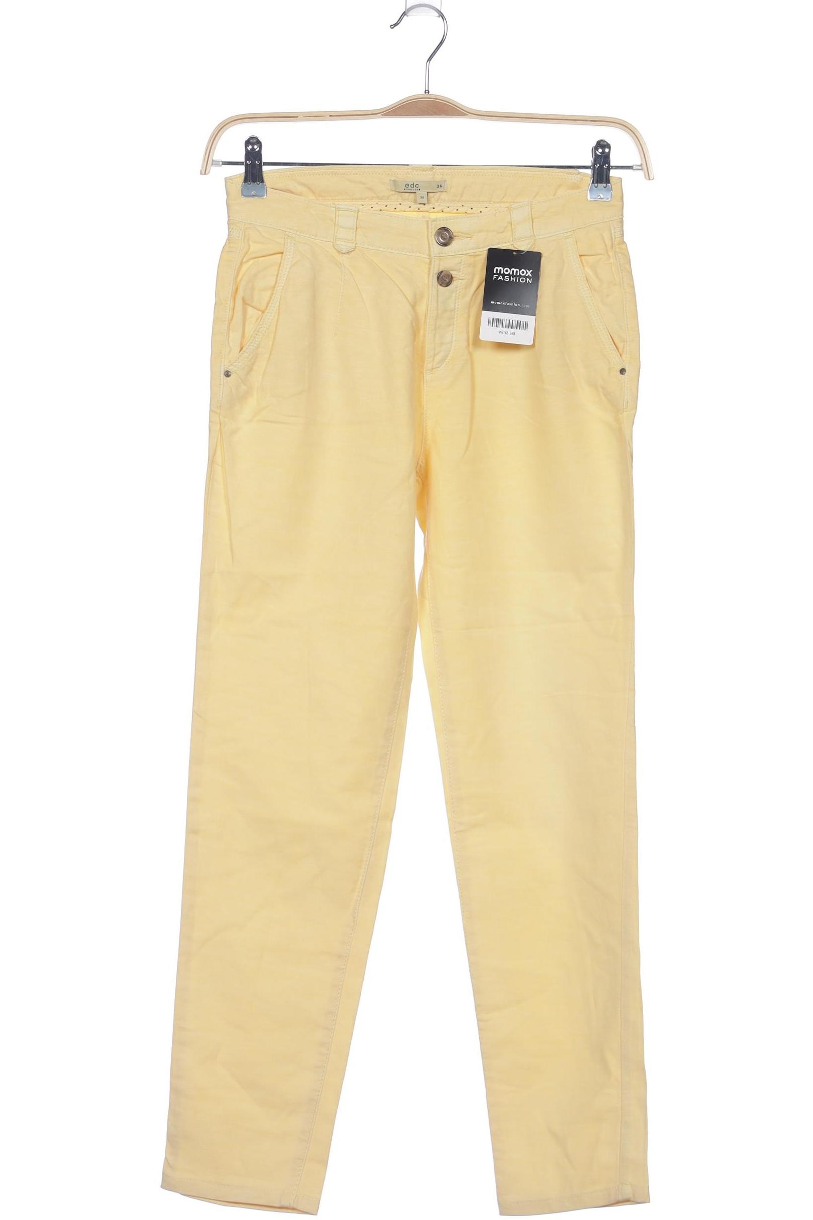 

edc by Esprit Damen Jeans, gelb, Gr. 34