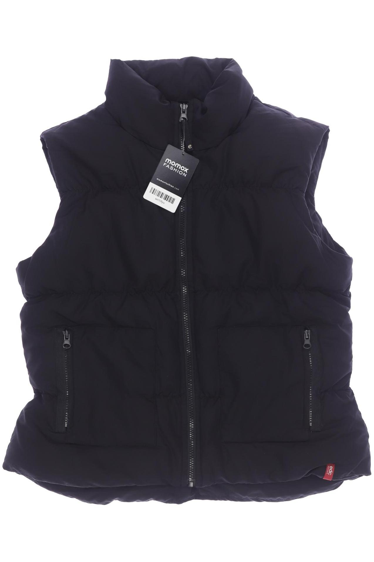 

edc by Esprit Damen Weste, schwarz, Gr. 38