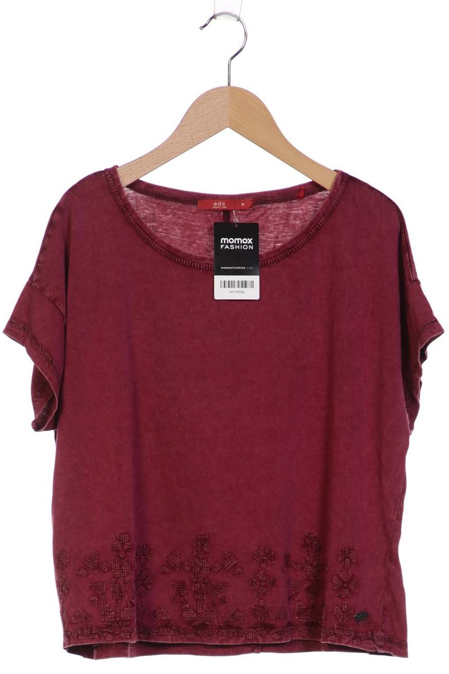 

edc by Esprit Damen T-Shirt, bordeaux, Gr. 38