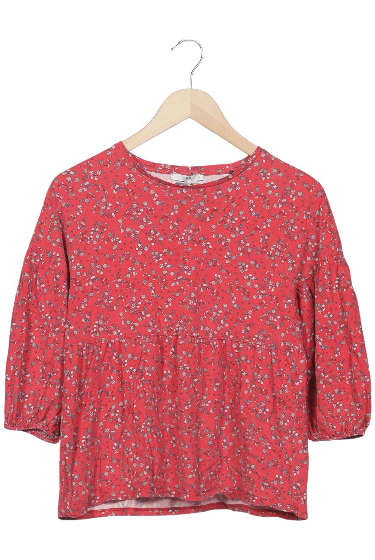 

edc by Esprit Damen Langarmshirt, rot, Gr. 36