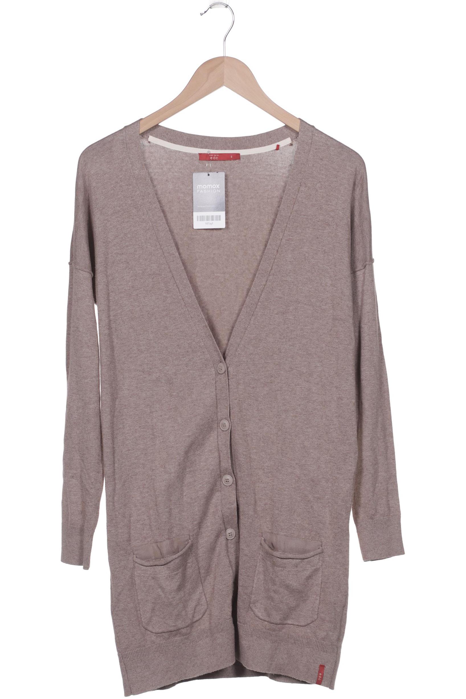 

edc by Esprit Damen Strickjacke, beige, Gr. 36
