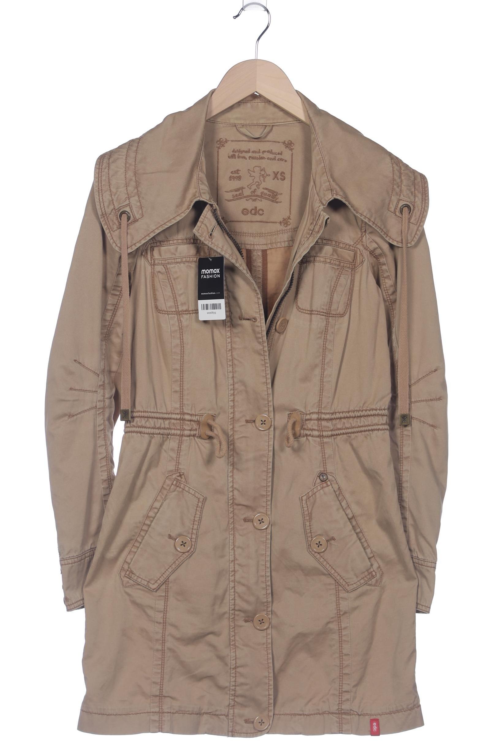 

edc by Esprit Damen Mantel, beige, Gr. 34