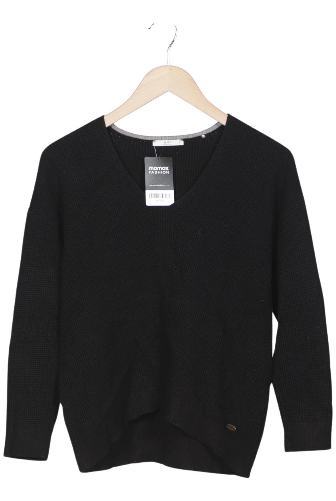 

edc by Esprit Damen Pullover, schwarz, Gr. 36