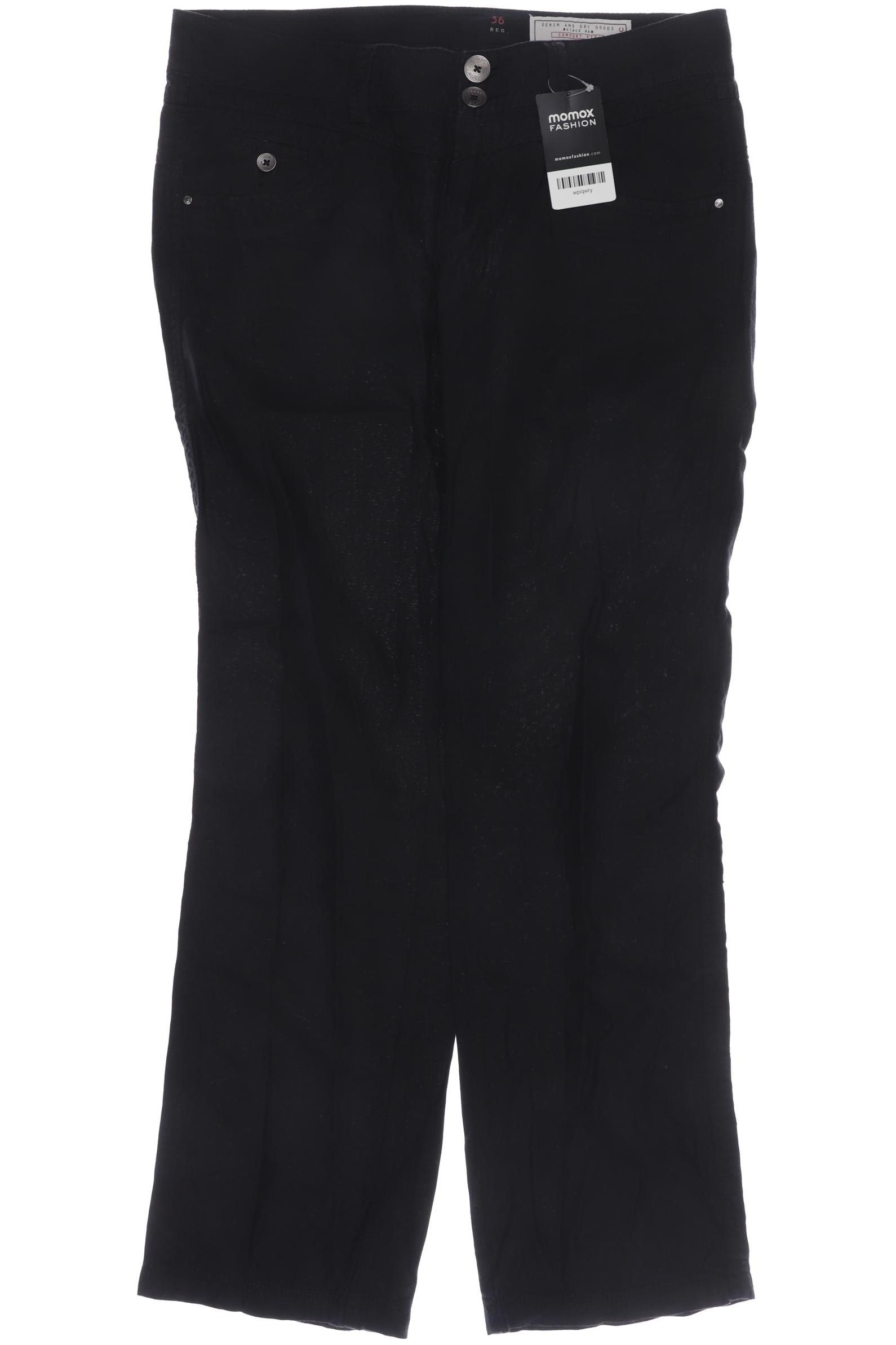 

edc by Esprit Damen Stoffhose, schwarz, Gr. 36